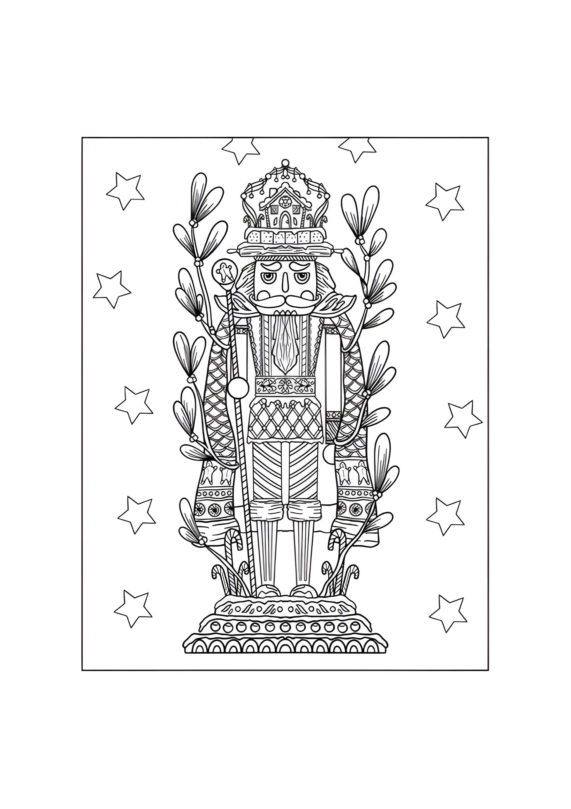 Раскраска Антистресс Щелкунчик