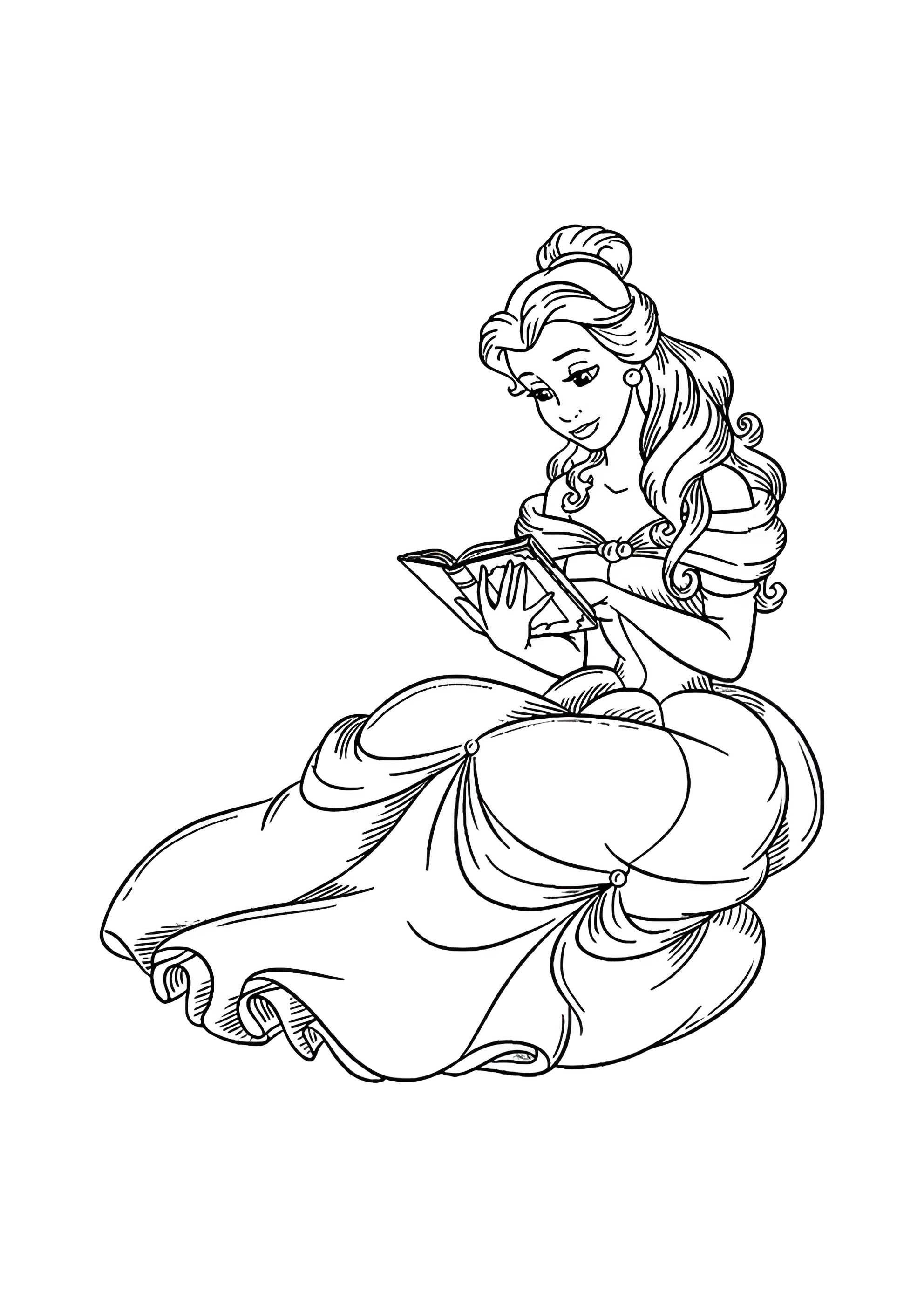 Раскраска Белль