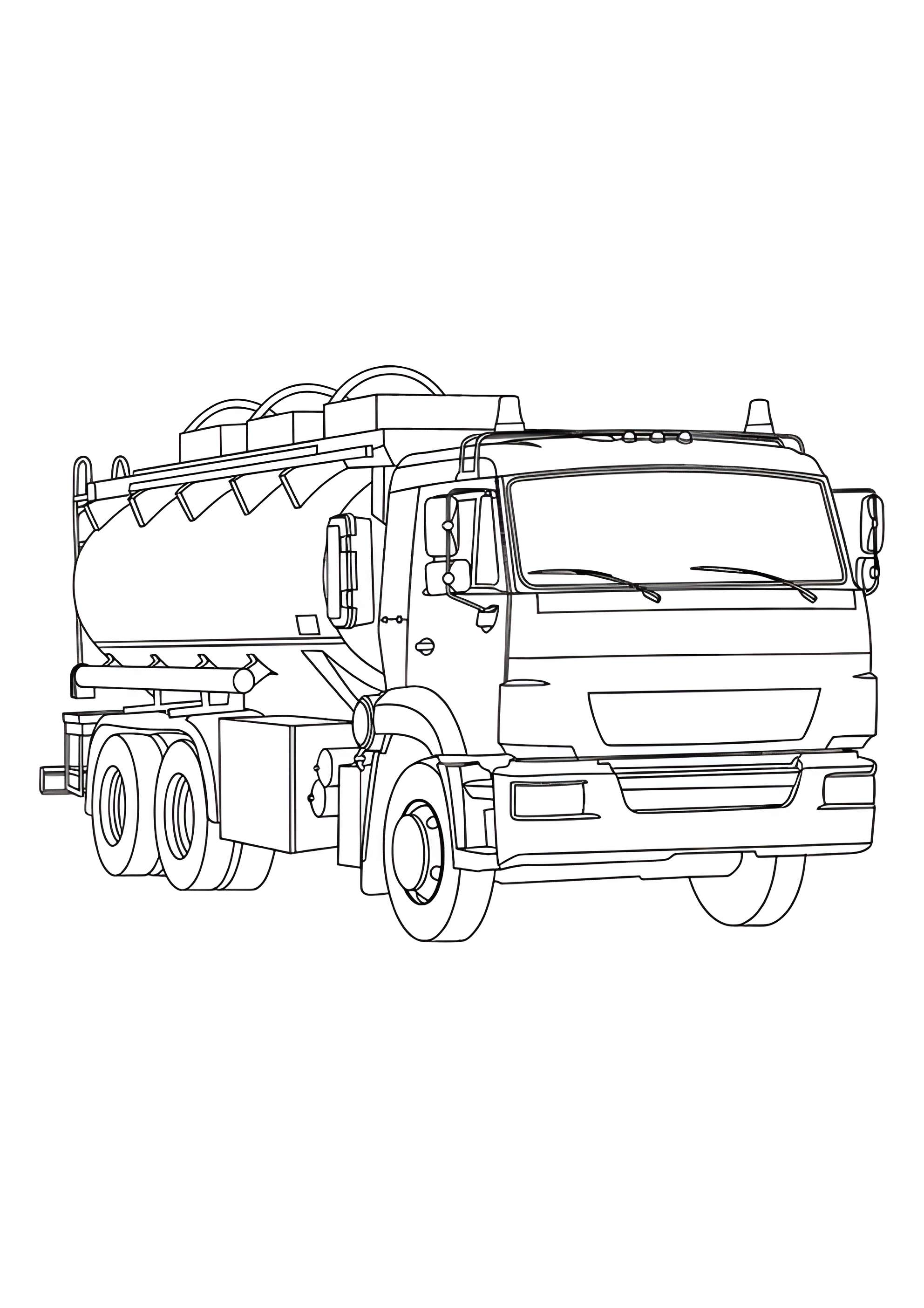 Раскраска Бензовоз