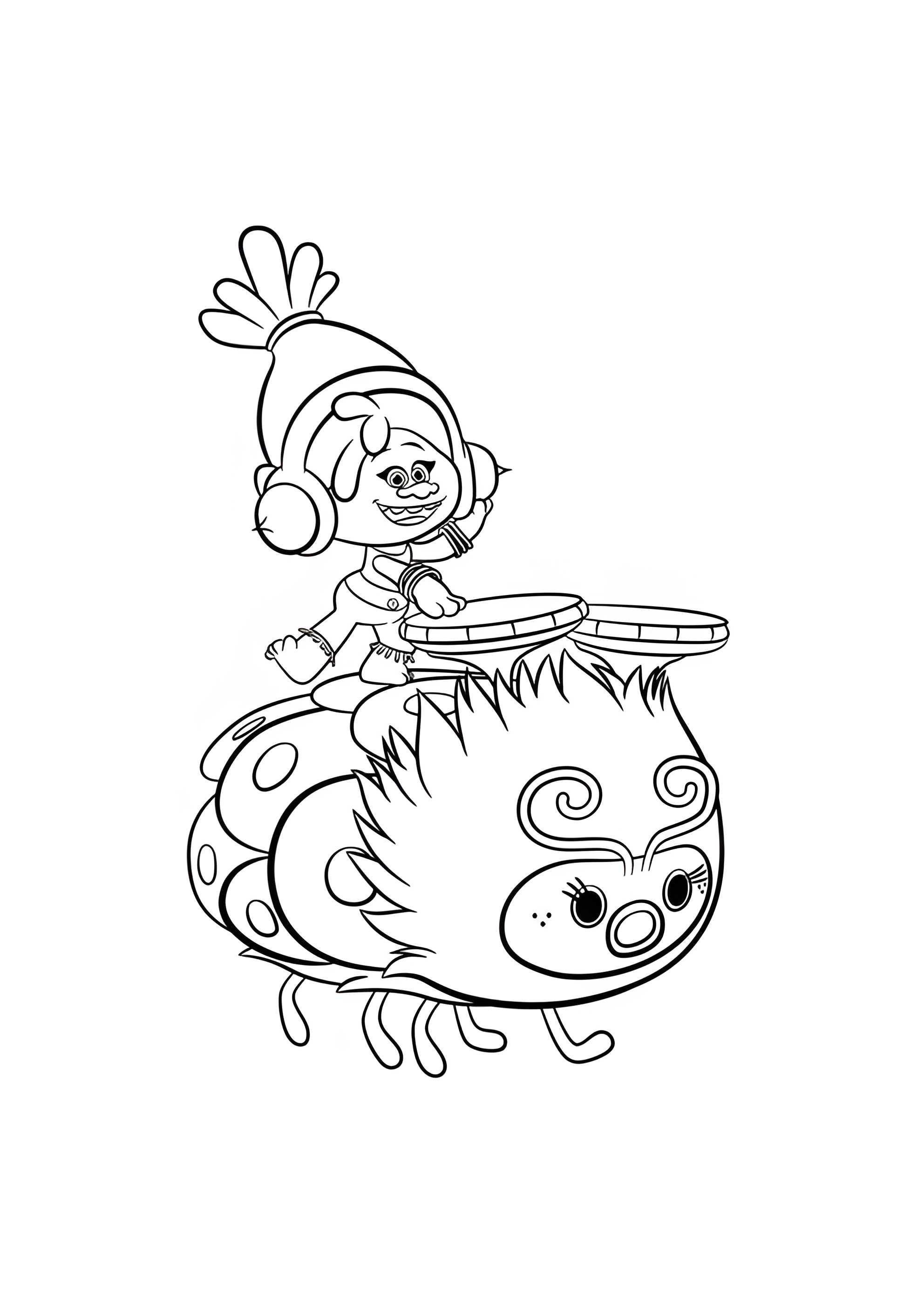 Раскраска DJ Звуки