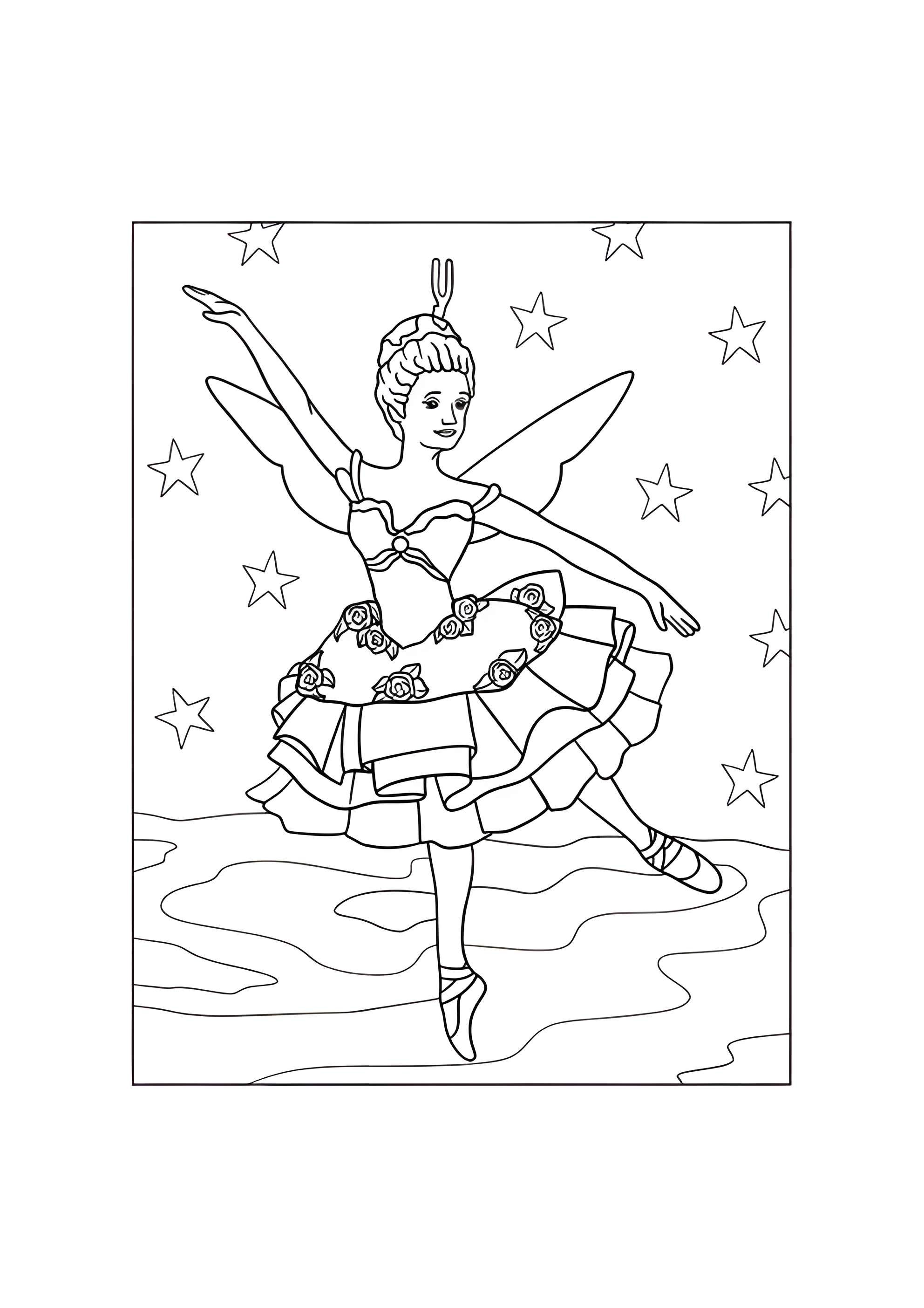 Раскраска Фея Драже