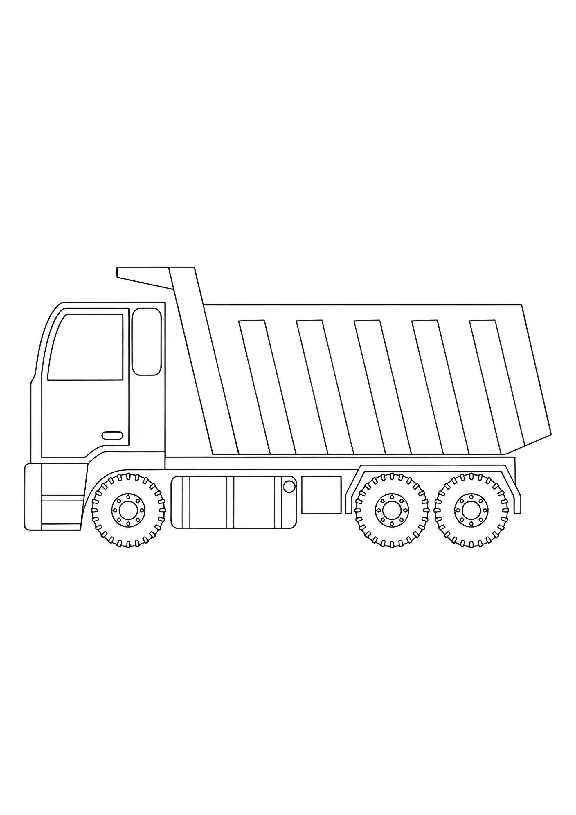 Раскраска Грузовик для малышей