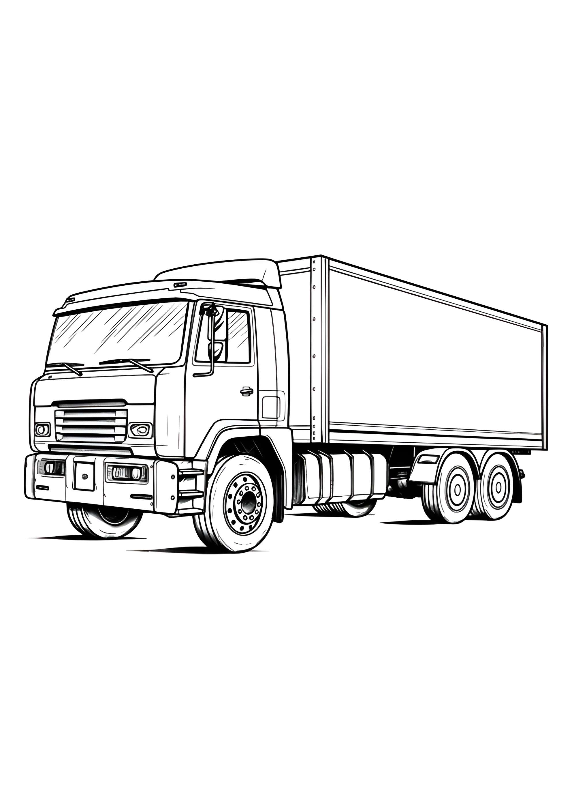 Раскраска Грузовик-рефрижератор
