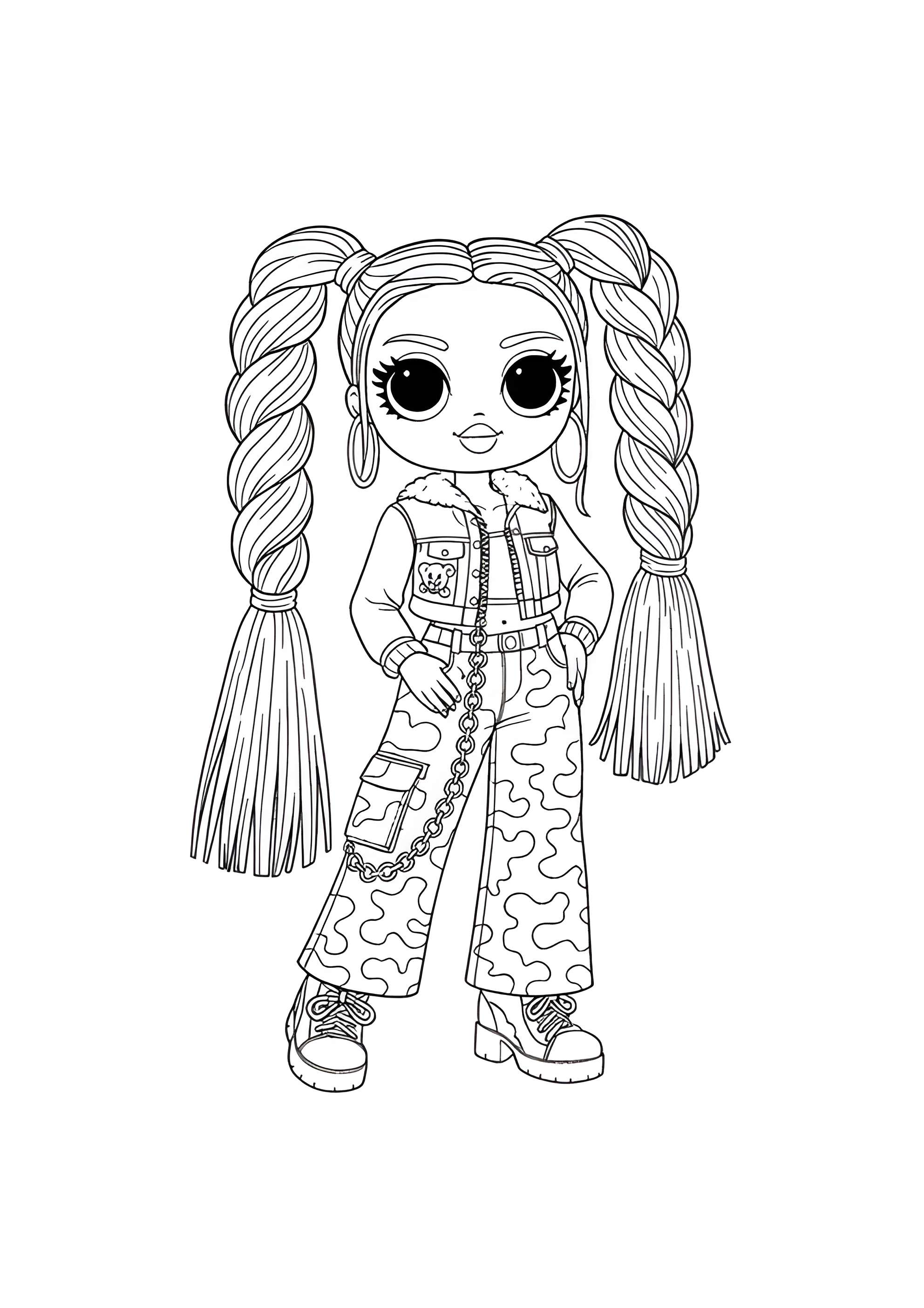 Раскраска Ханилишес ЛОЛ ОМГ Ремикс