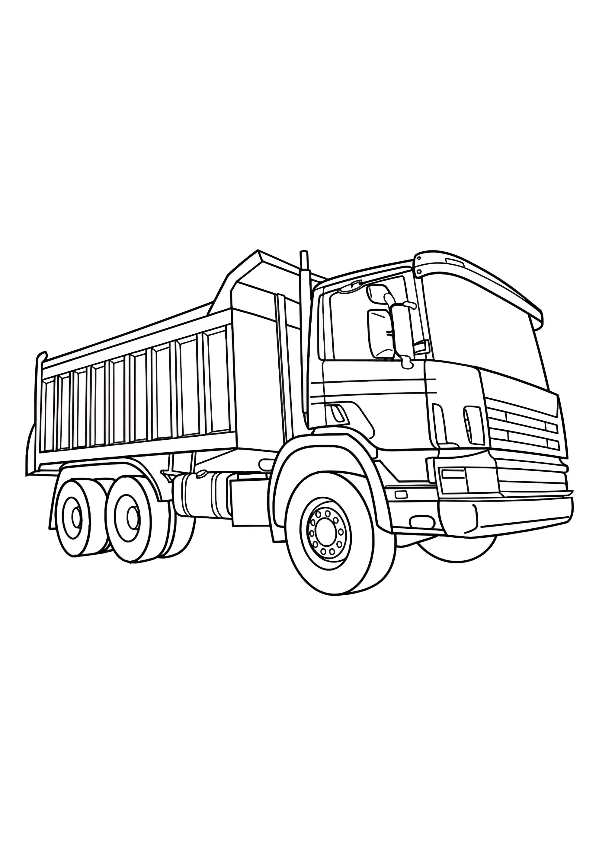 Раскраска Классический самосвал