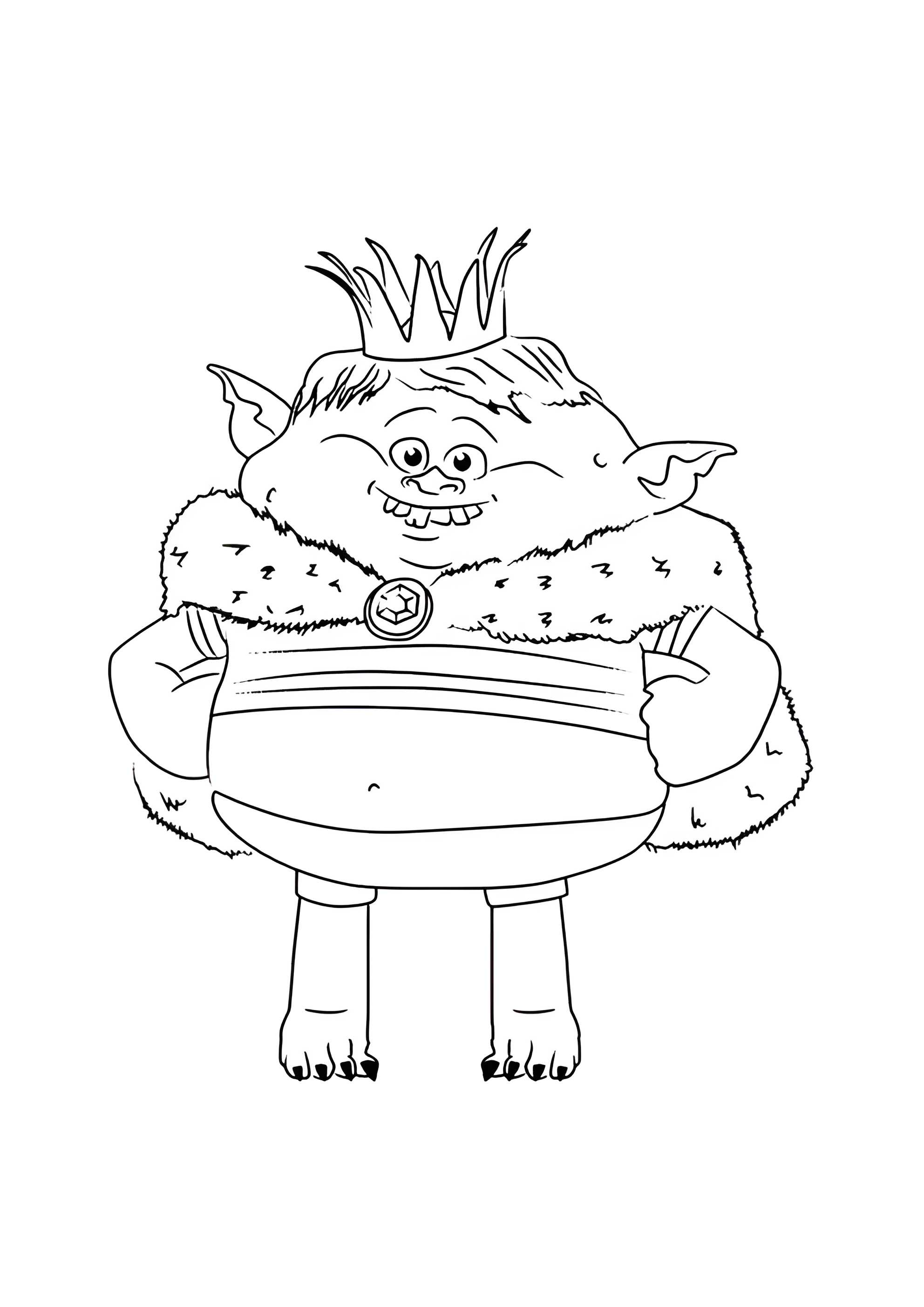 Раскраска Король Хрящ