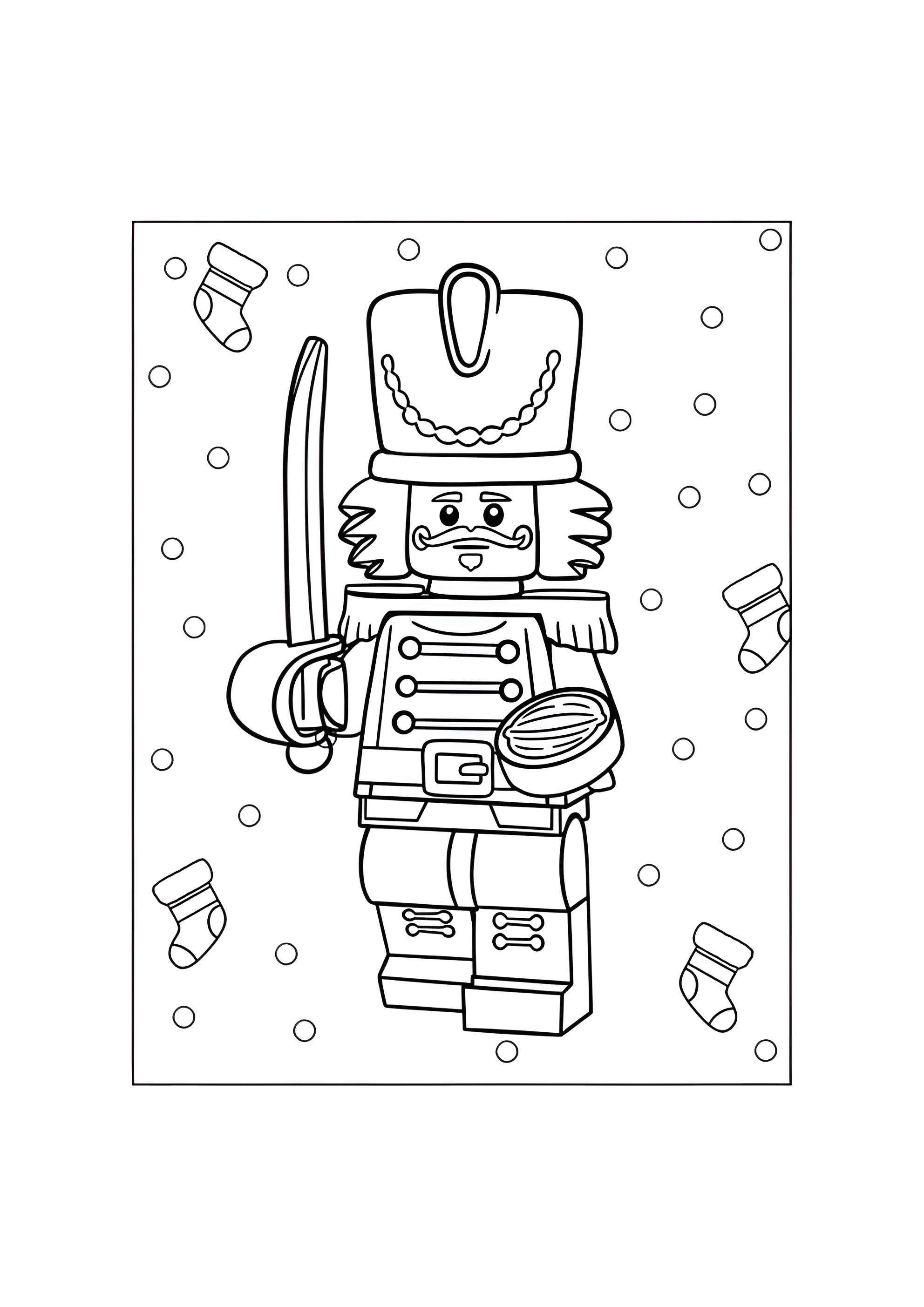 Раскраска Лего Щелкунчик