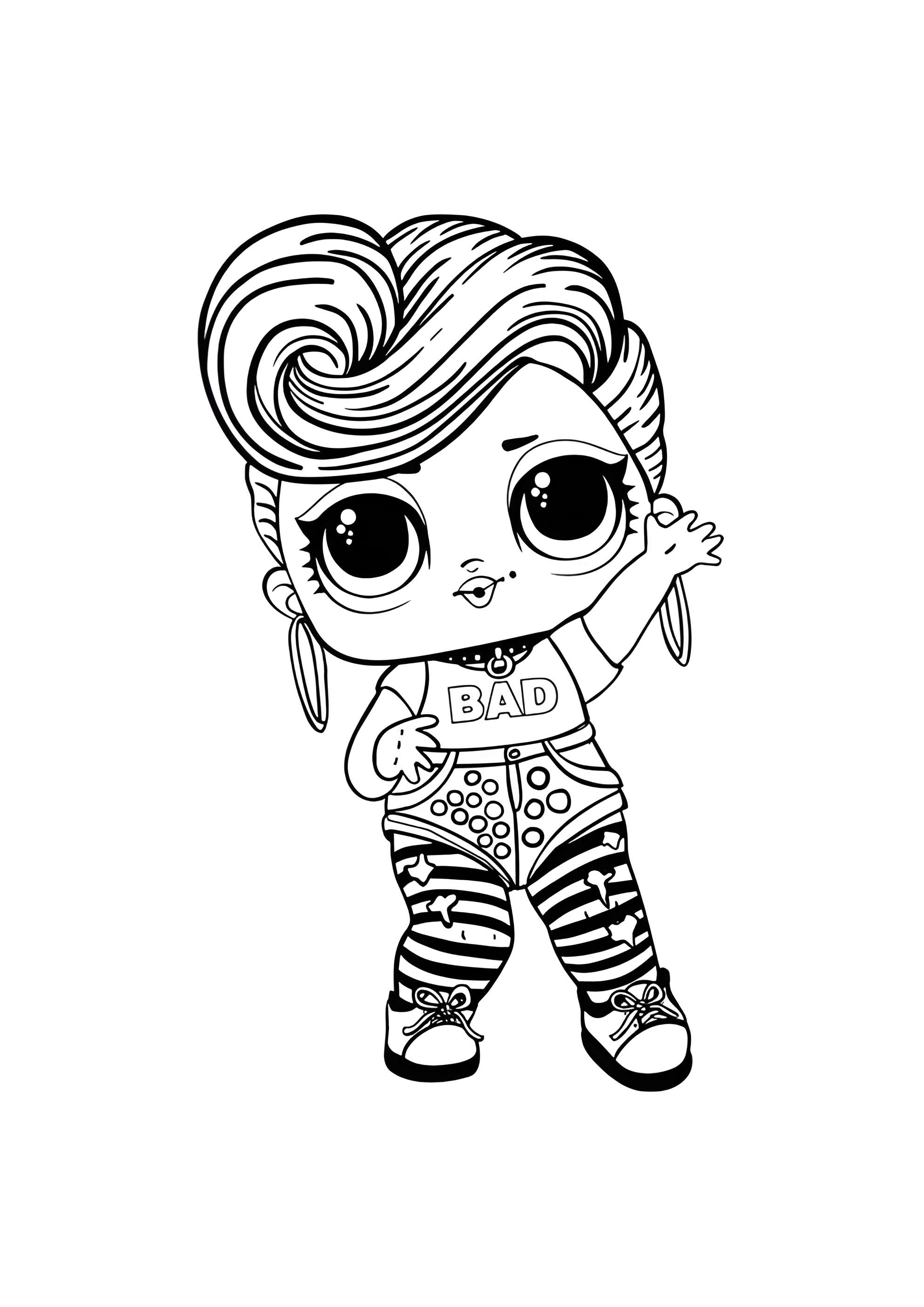 Раскраска ЛОЛ девочка Бхади