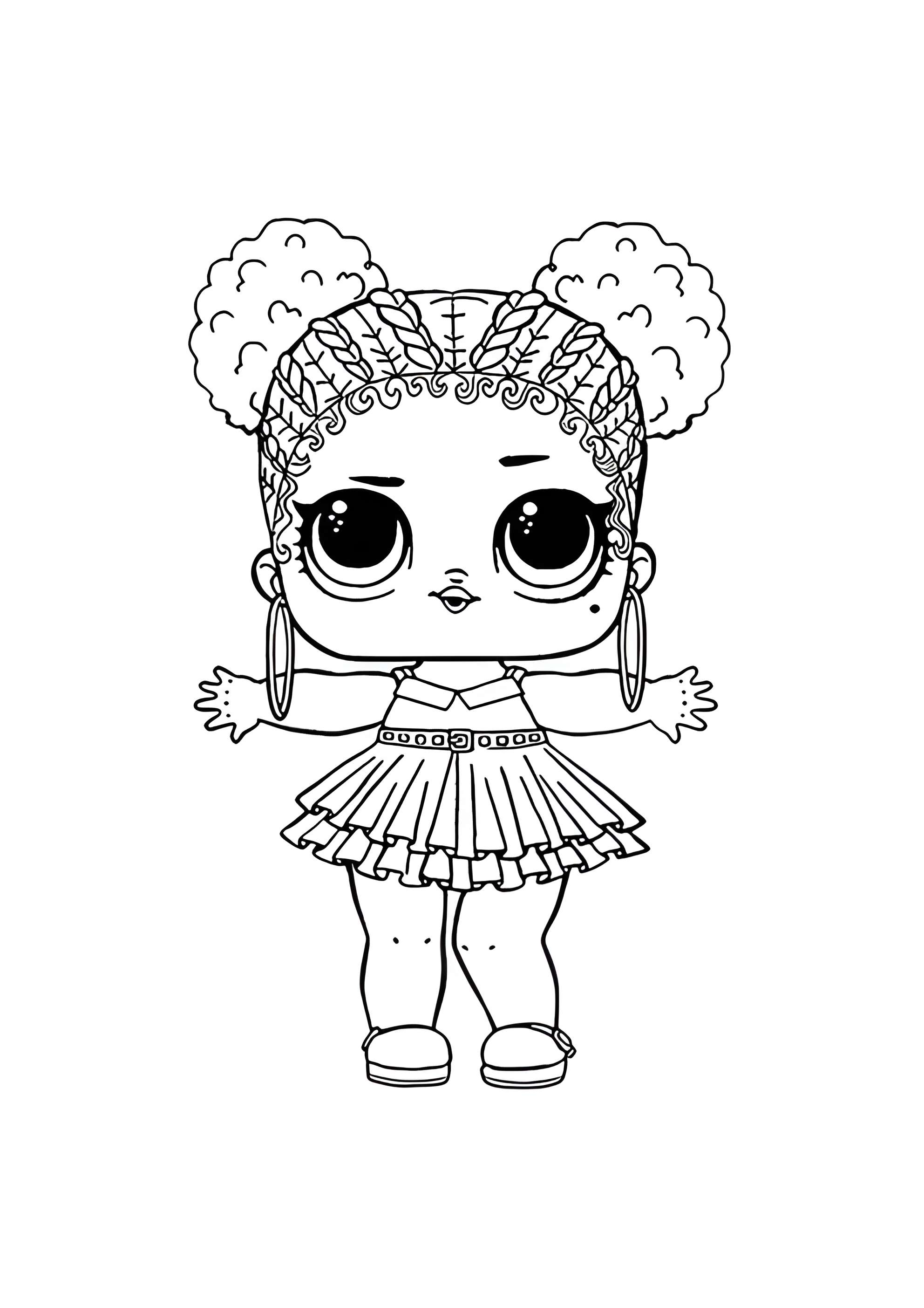 Раскраска ЛОЛ Фиолетовая королева
