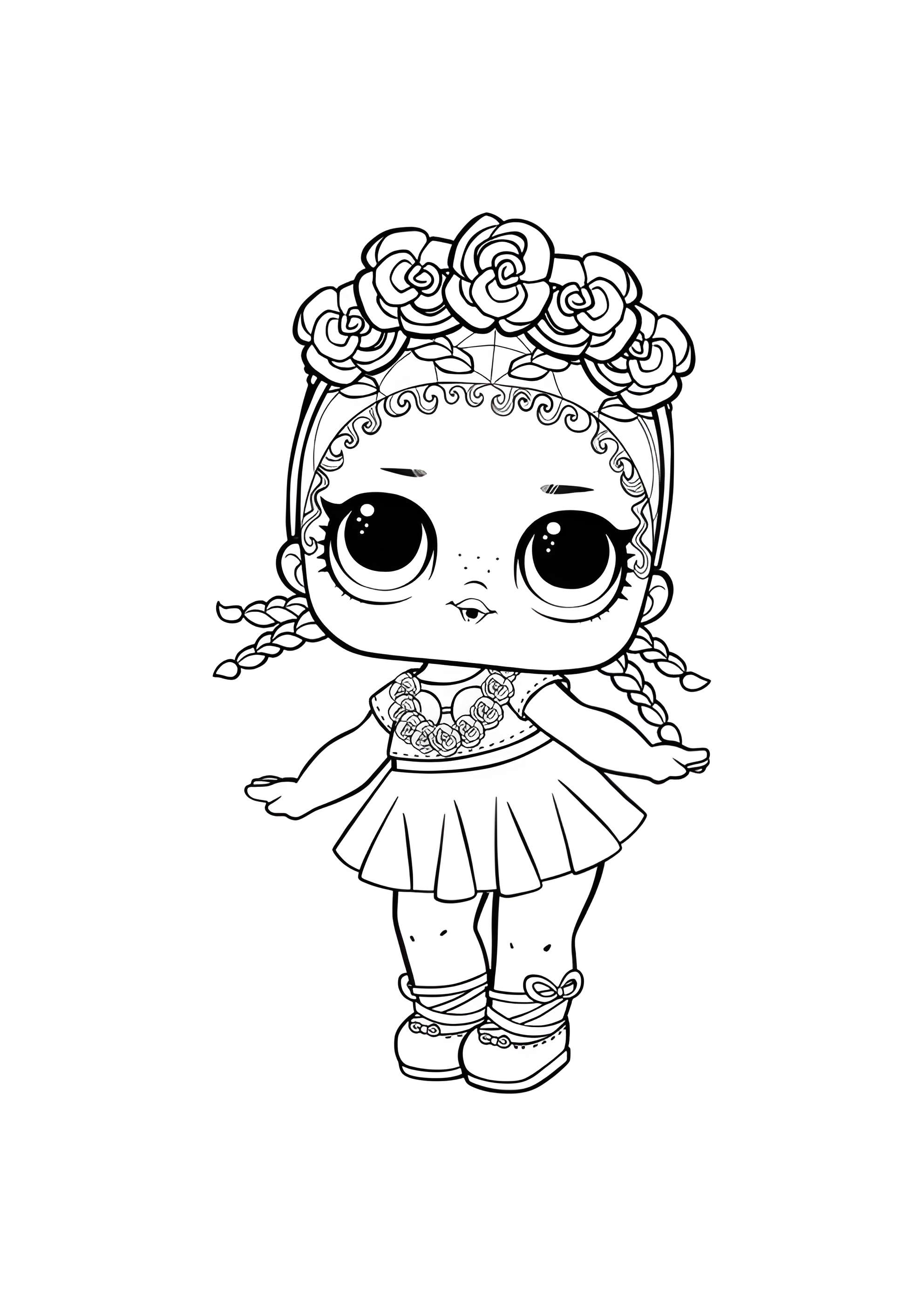 Раскраска ЛОЛ Коконат Кьюти