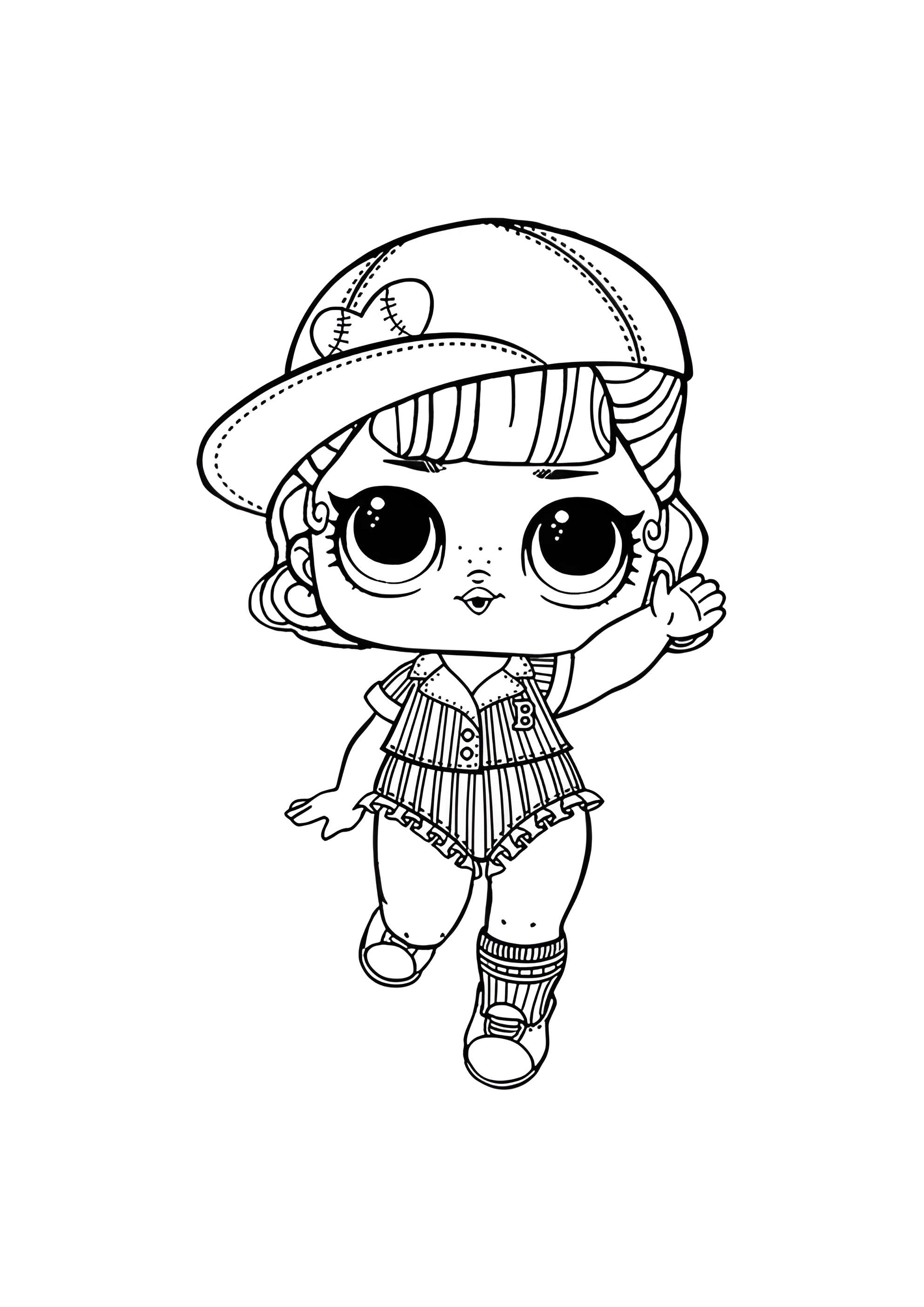 Раскраска ЛОЛ конфетти Пит Стоп