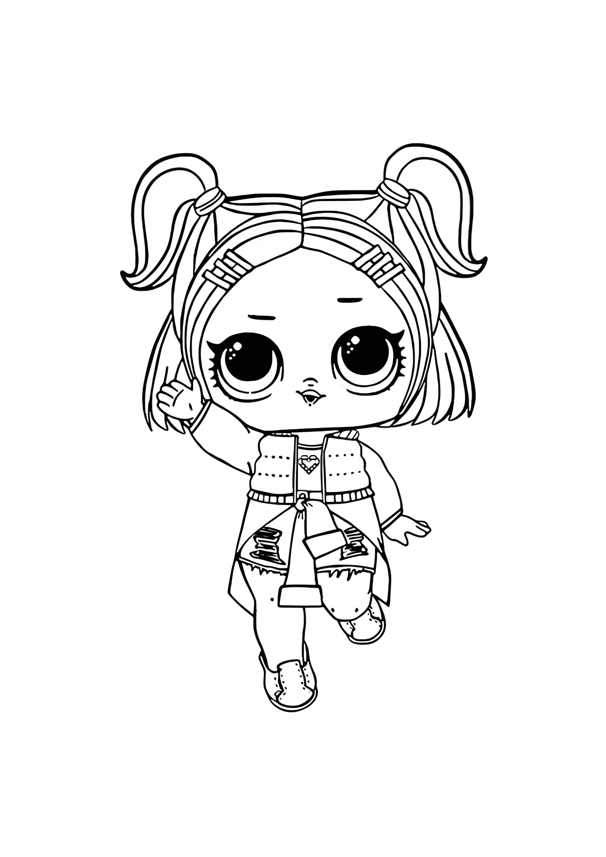 Раскраска ЛОЛ конфетти поп