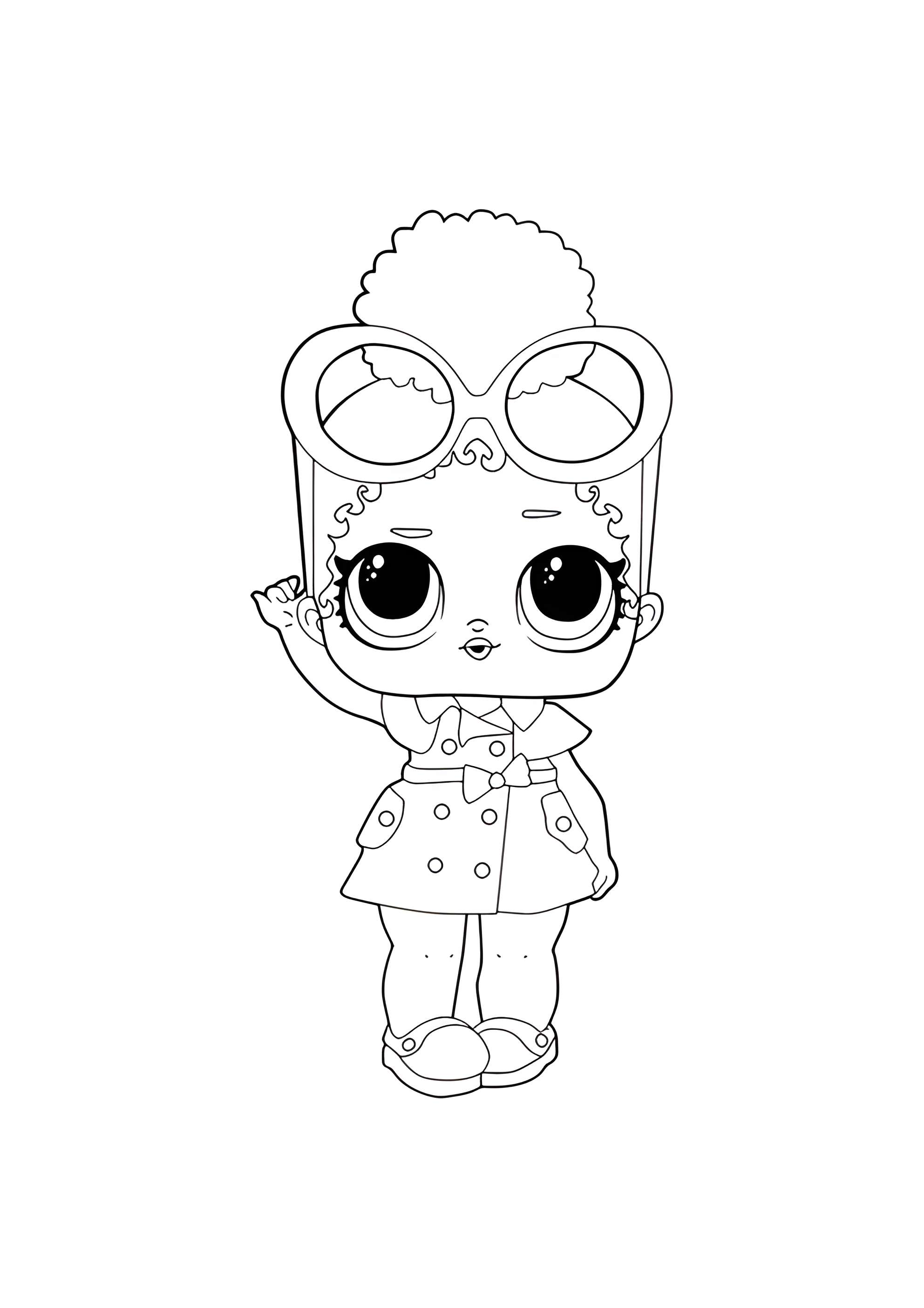 Раскраска ЛОЛ королева Босс