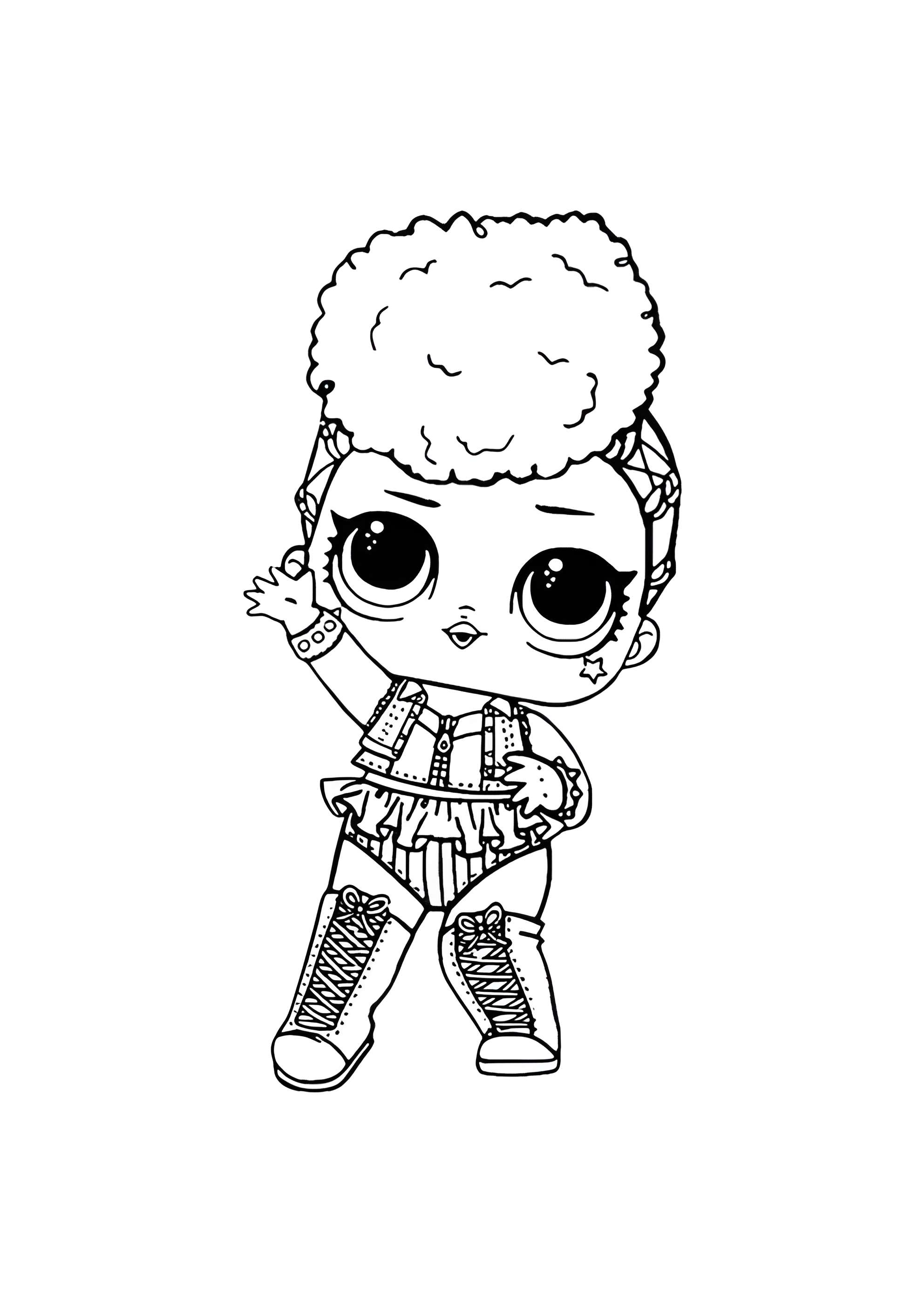 Раскраска ЛОЛ королева Дня независимости