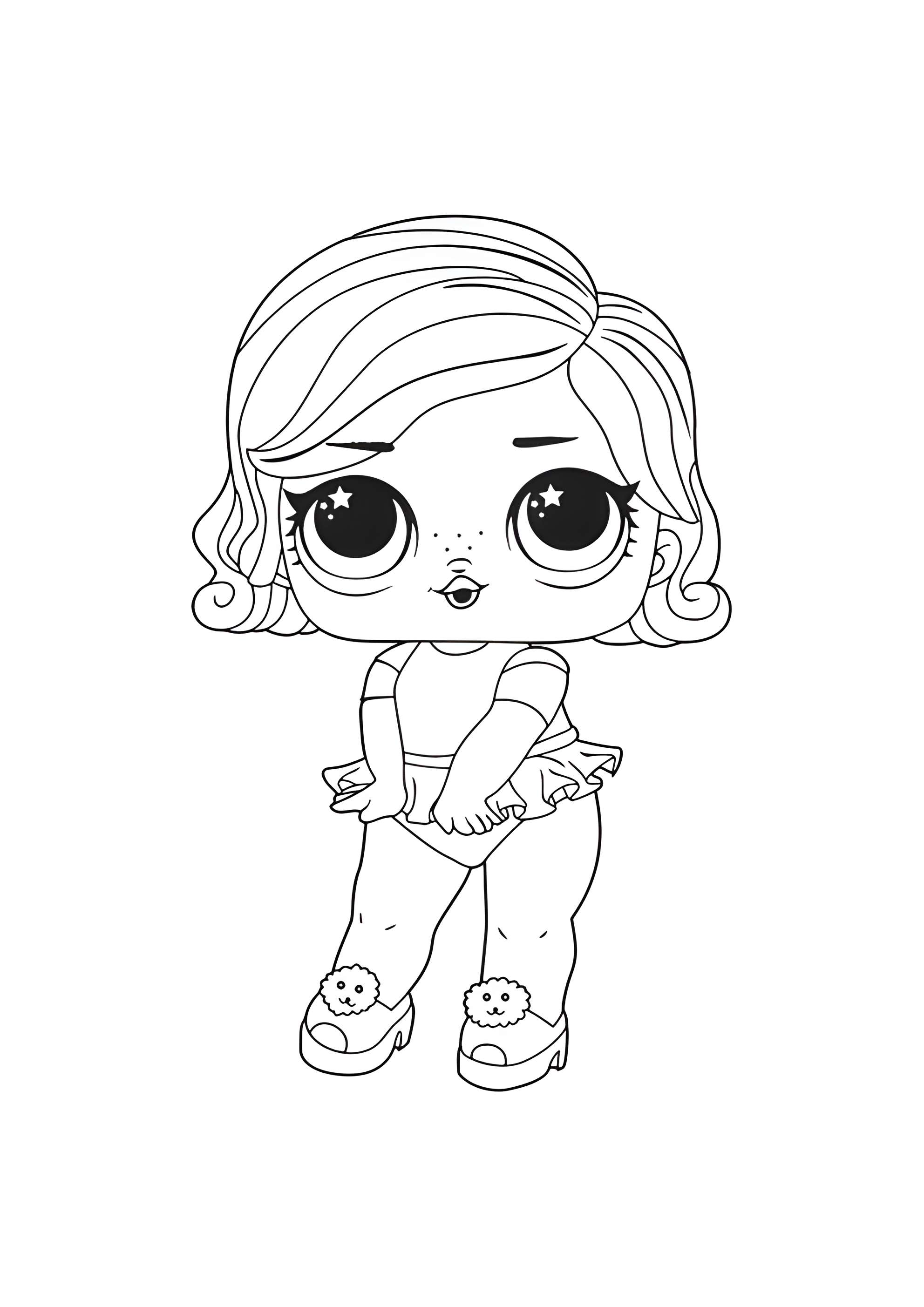 Раскраска ЛОЛ Королева гламура