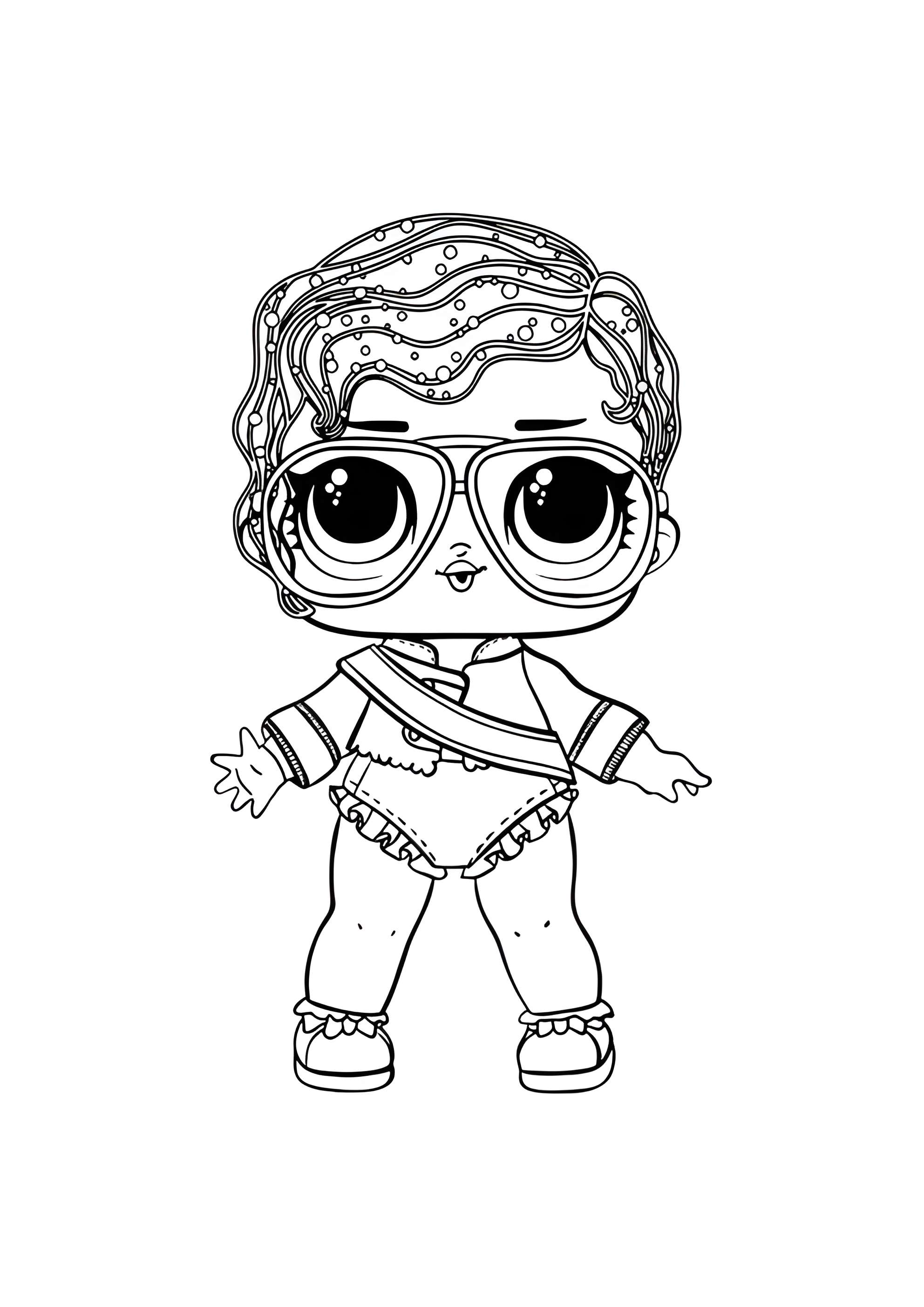 Раскраска ЛОЛ королева Сияние