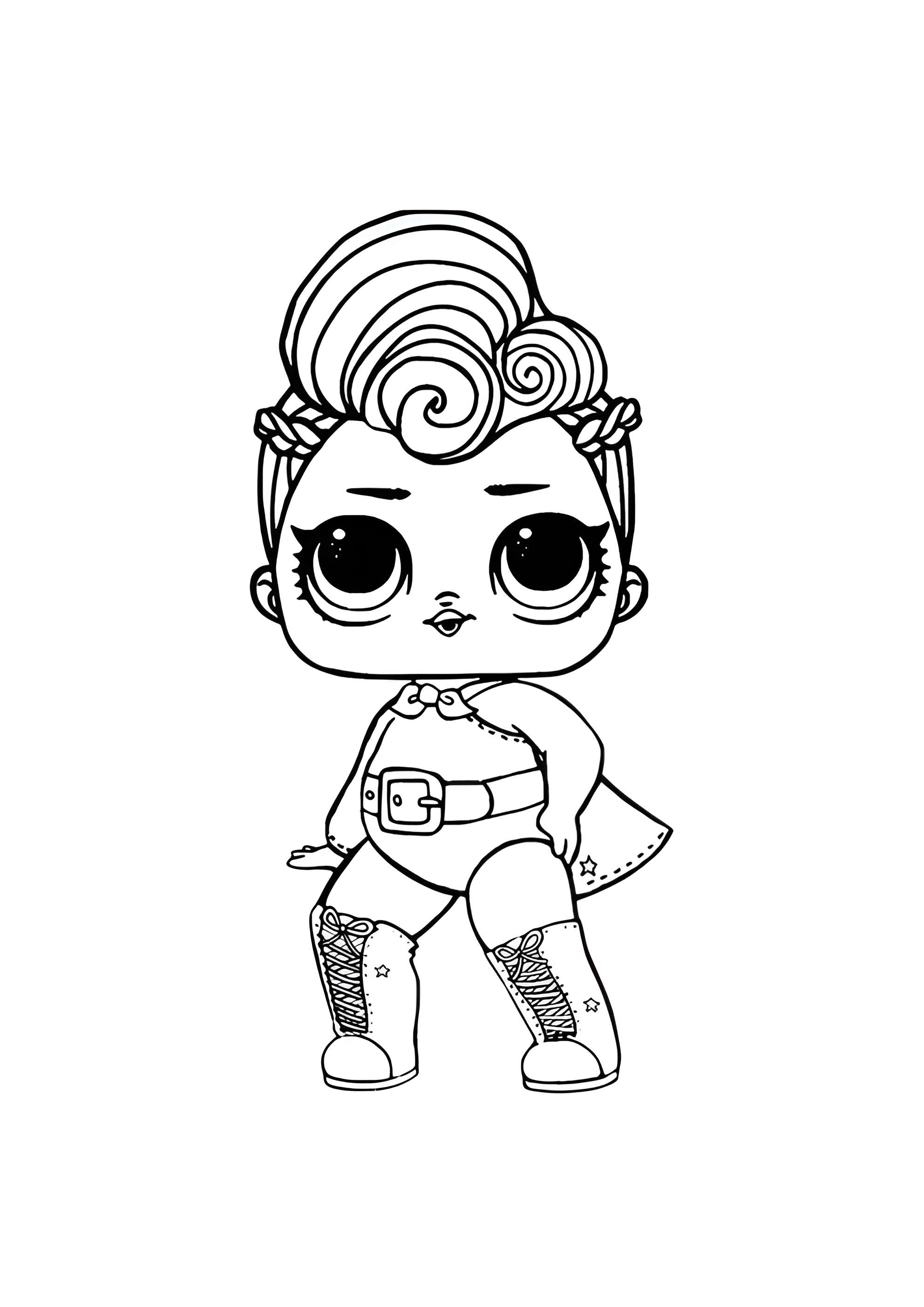 Раскраска ЛОЛ королева Звёздная пыль