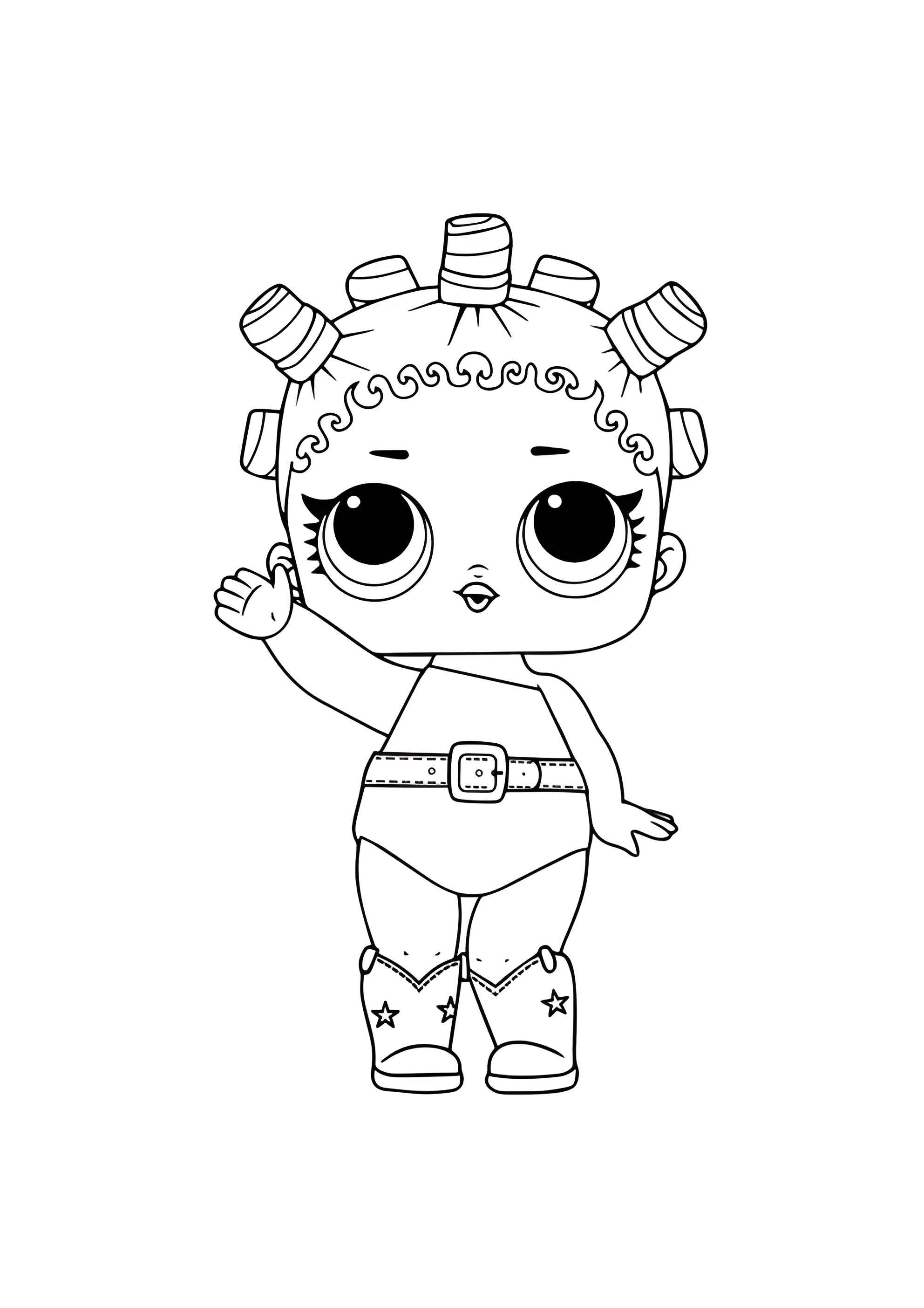 Раскраска ЛОЛ Космическая королева