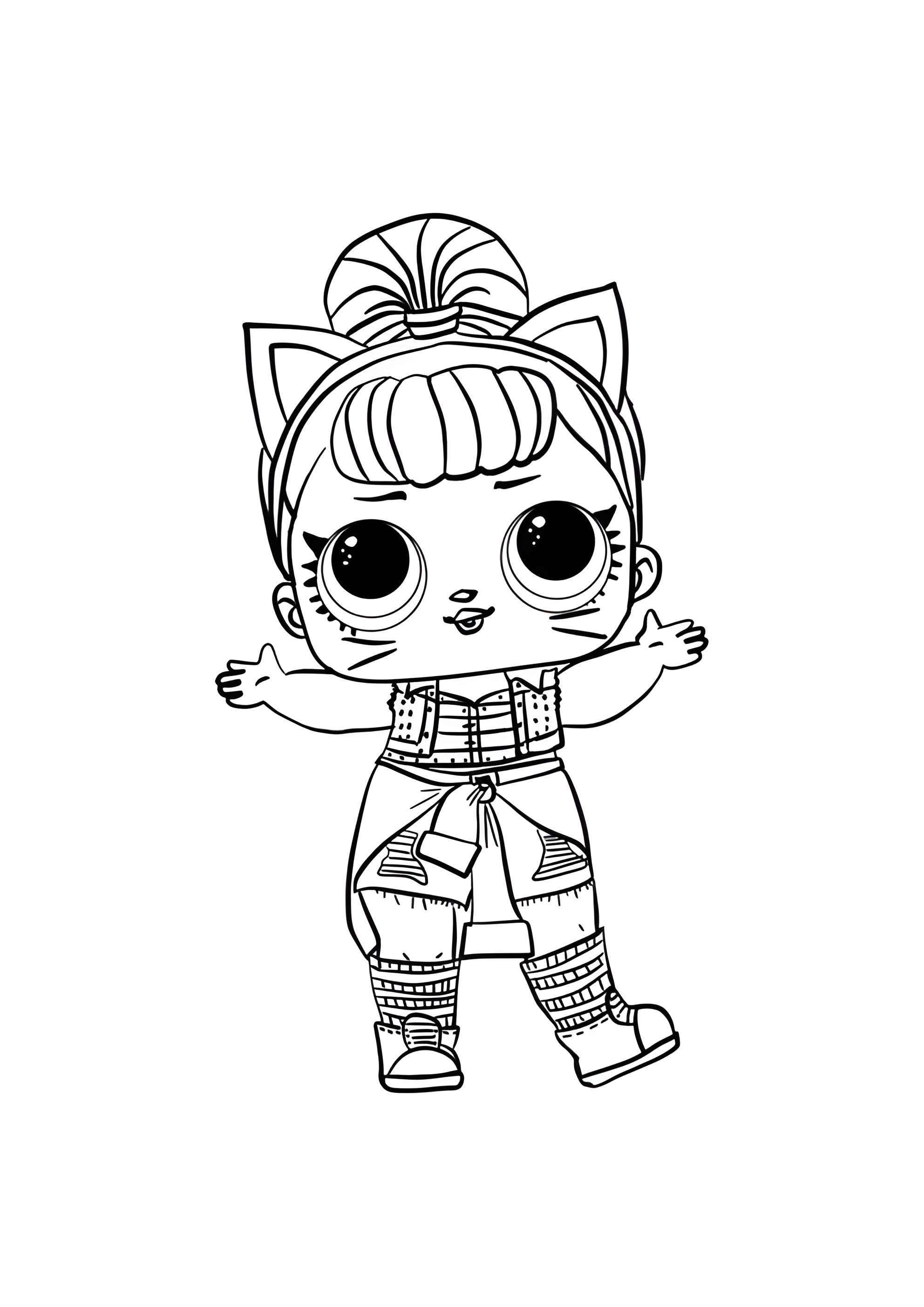 Раскраска ЛОЛ куколка Баламут