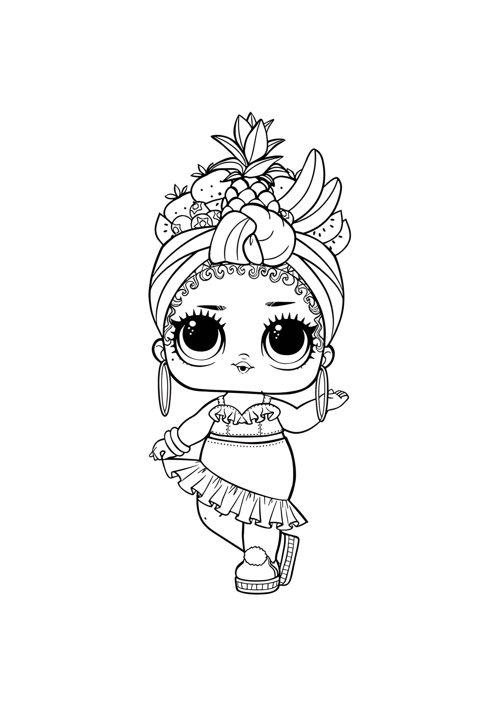 Раскраска ЛОЛ куколка Чика Чика