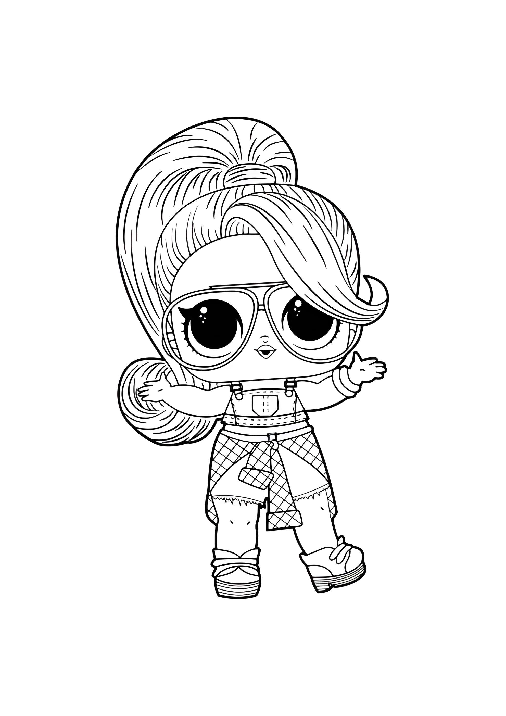 Раскраска ЛОЛ куколка Звон