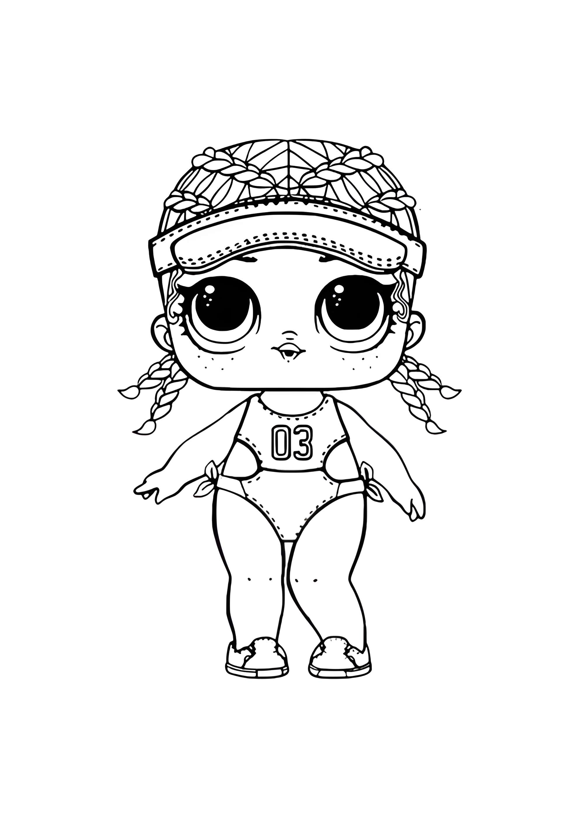 Раскраска ЛОЛ леди Бегунья