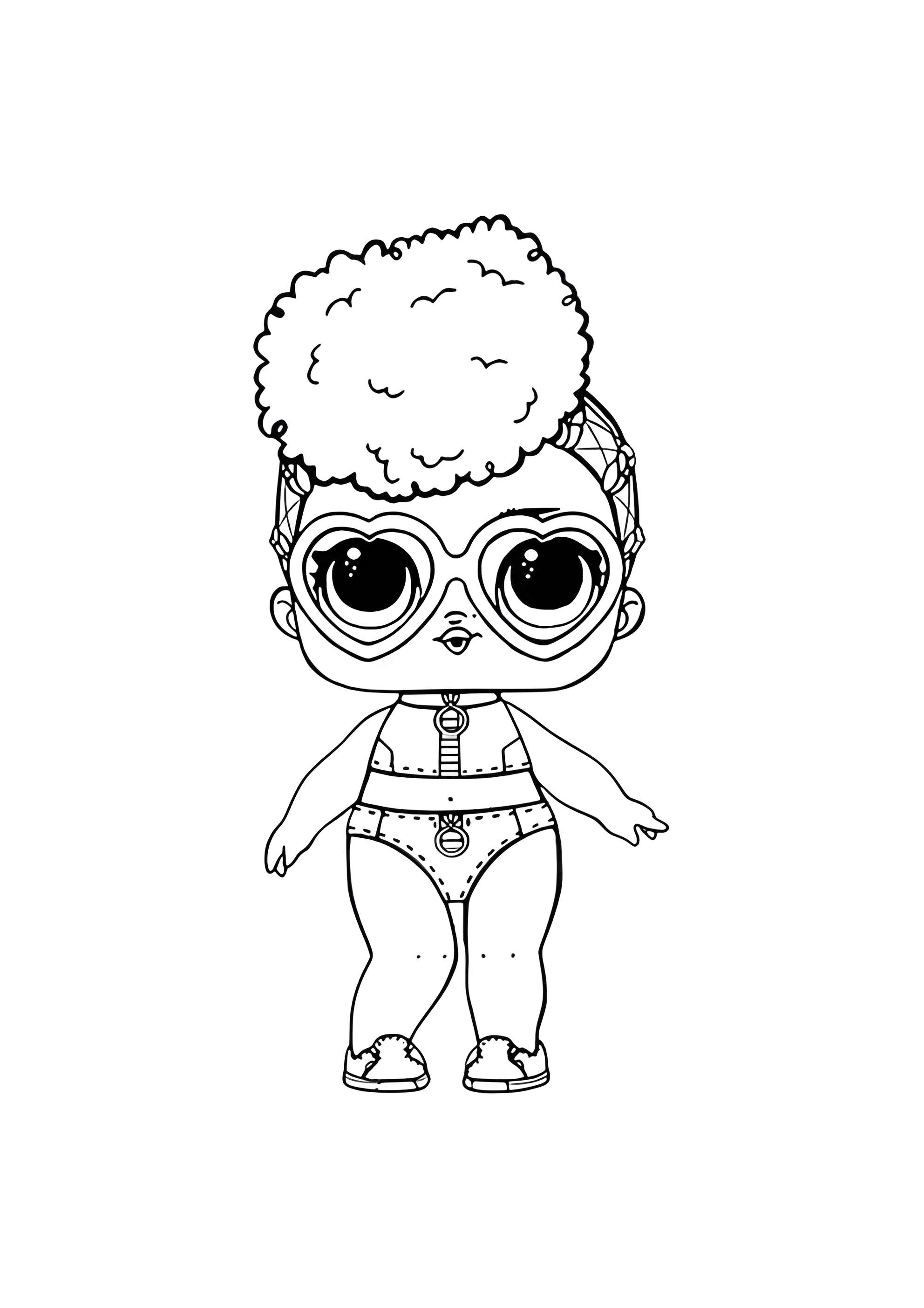 Раскраска ЛОЛ леди Прилив