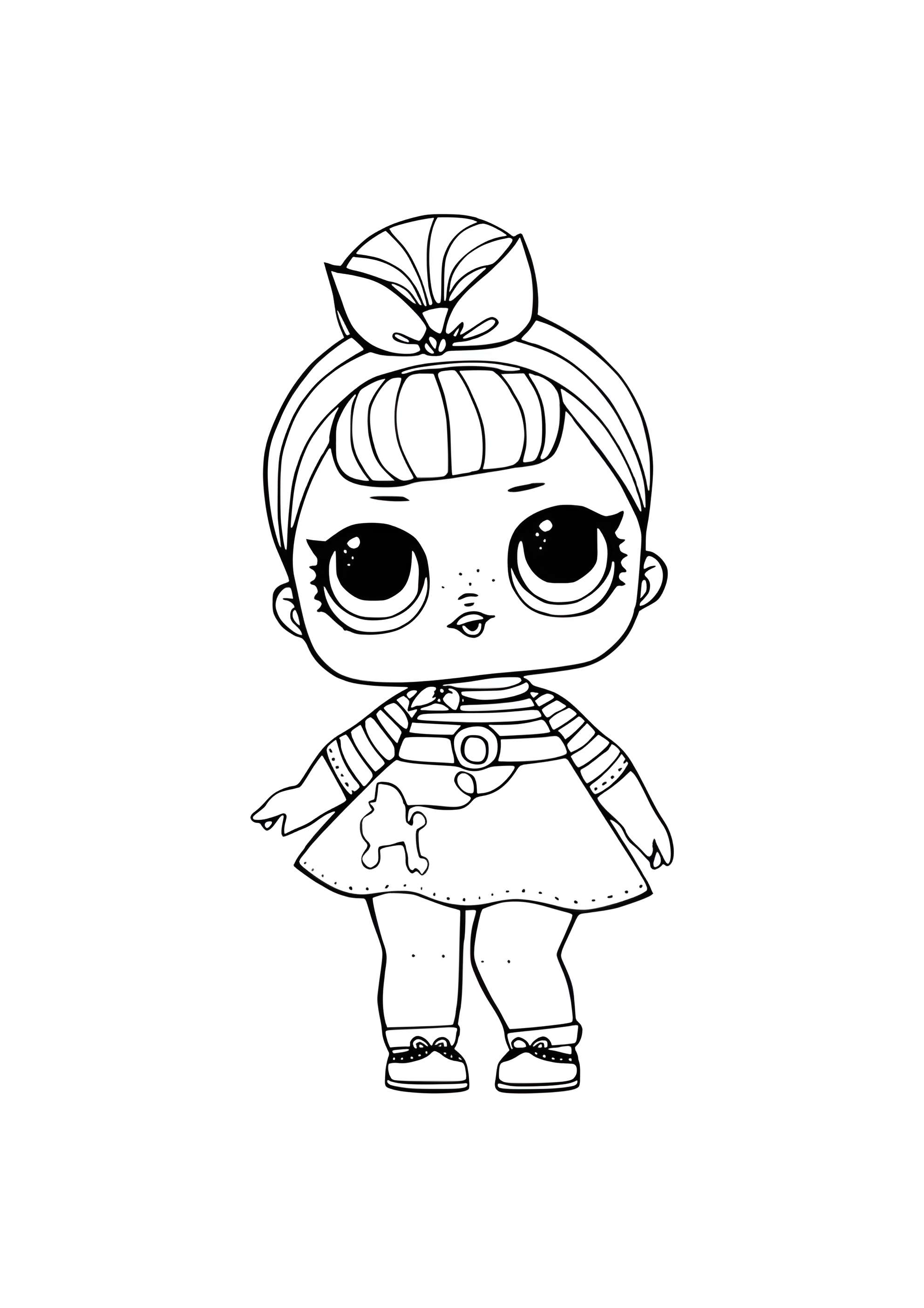 Раскраска ЛОЛ леди Воздушный шарик