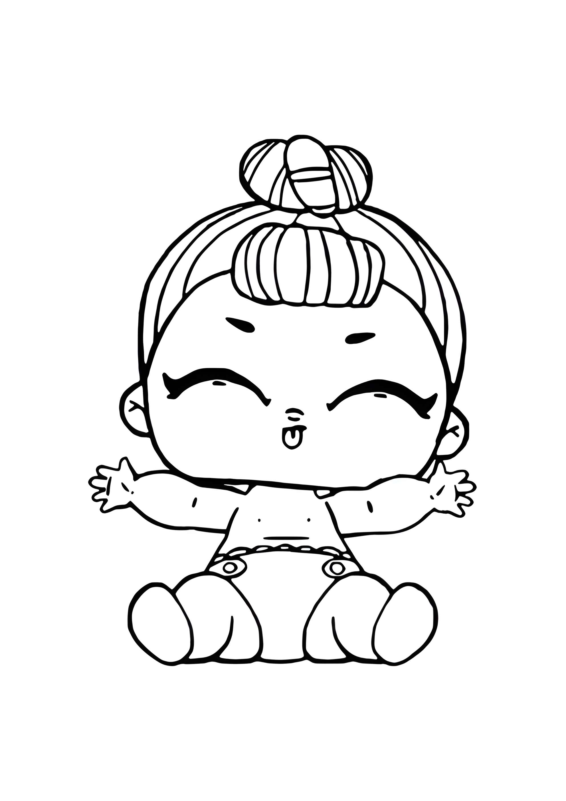 Раскраска ЛОЛ лил Сахарная королева