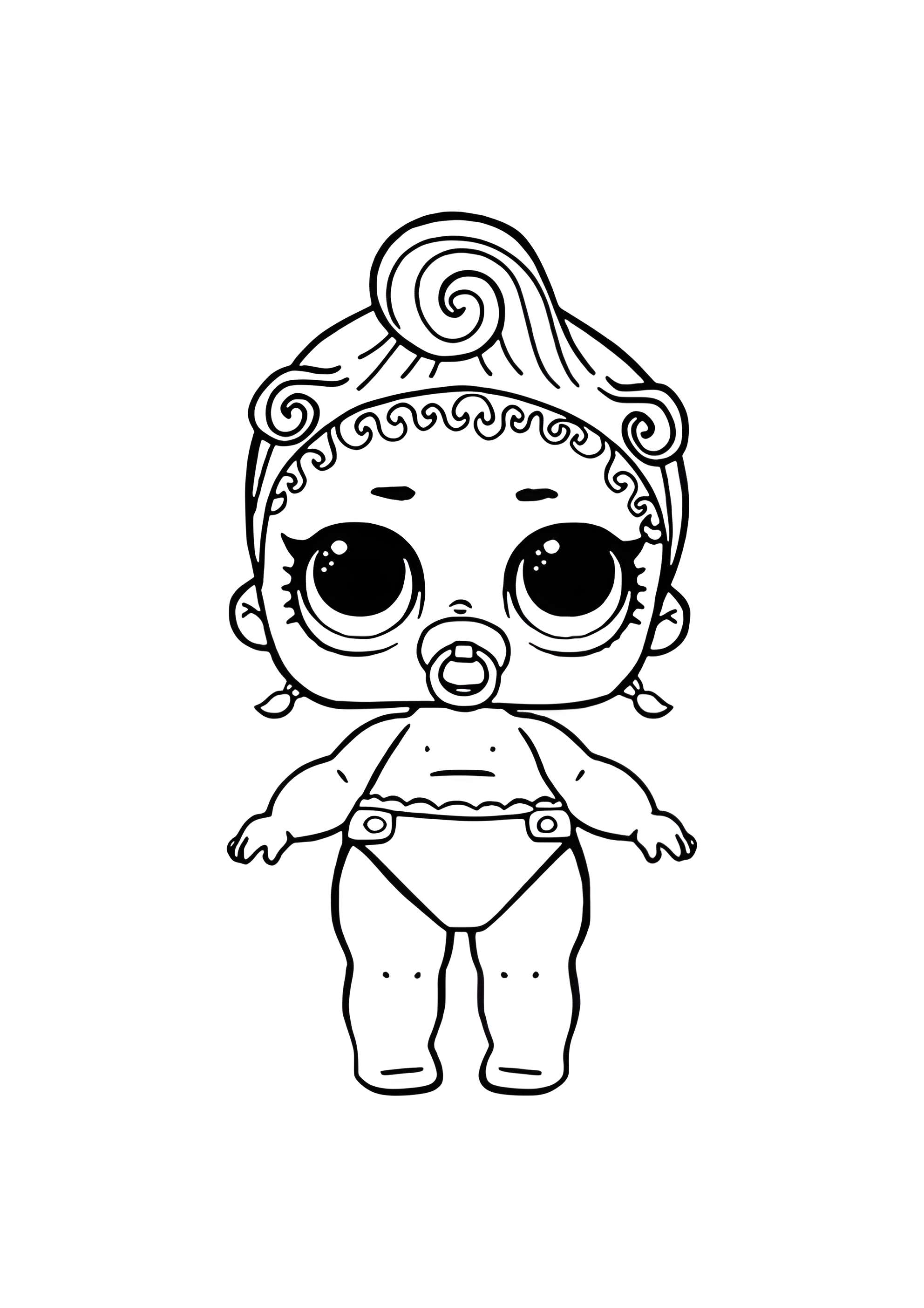 Раскраска ЛОЛ лил Спящие косточки