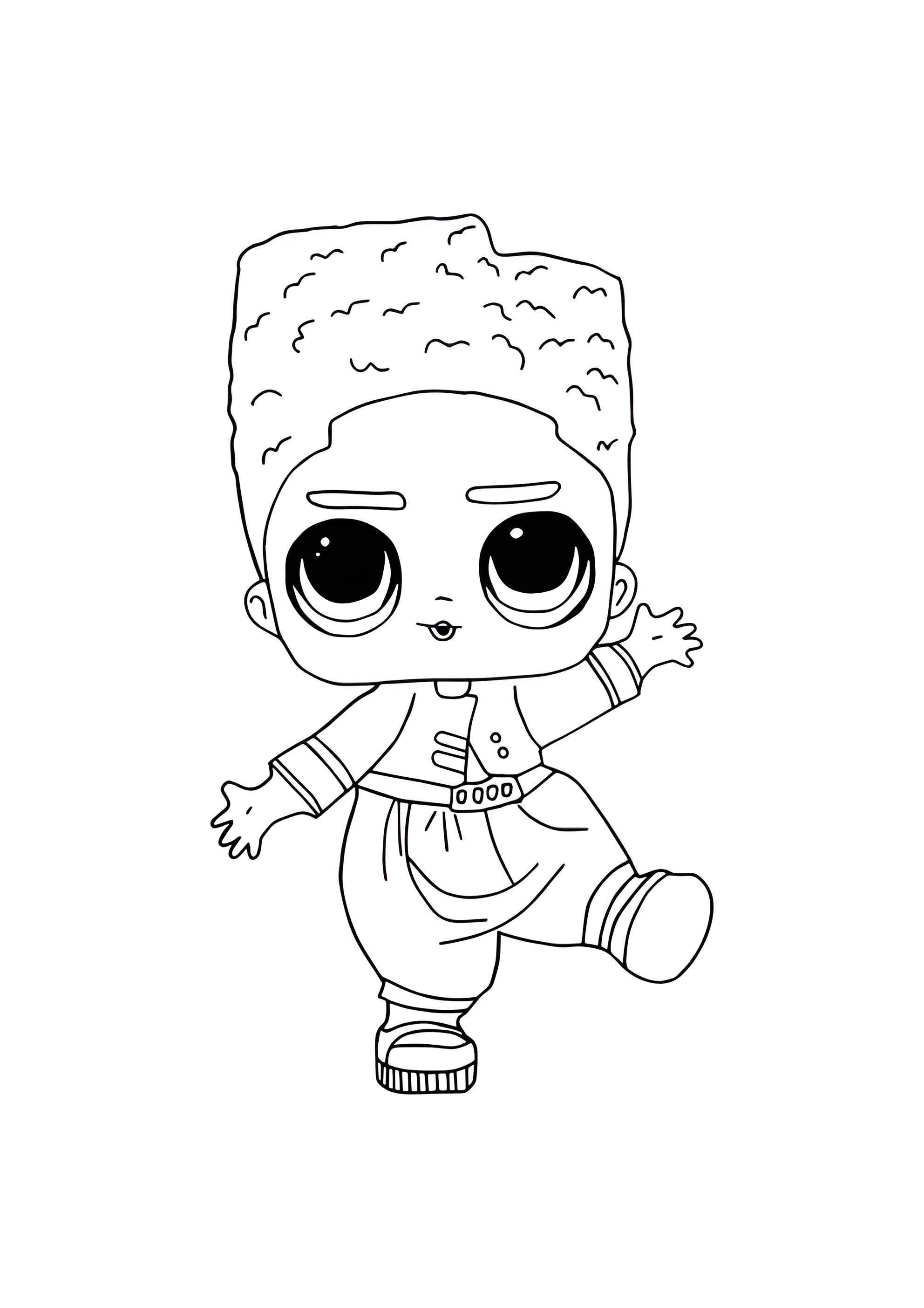 Раскраска ЛОЛ мальчик Фреш