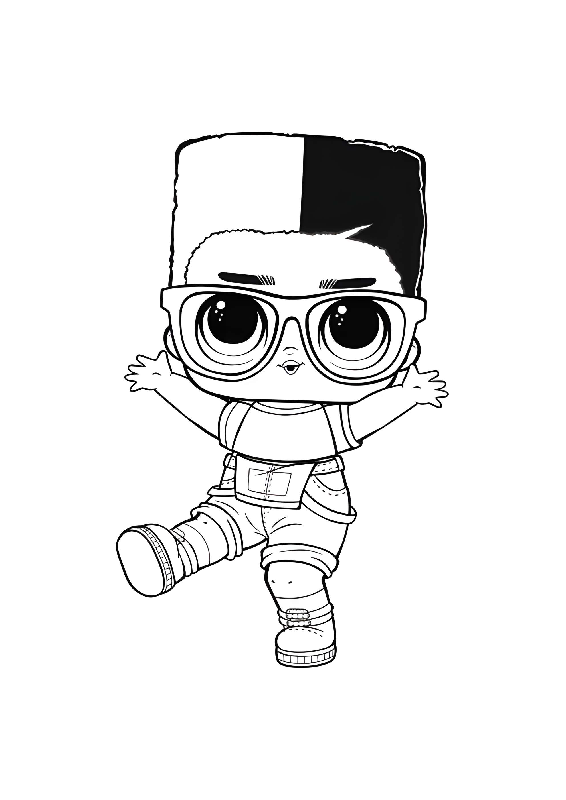 Раскраска ЛОЛ Мальчик по соседству