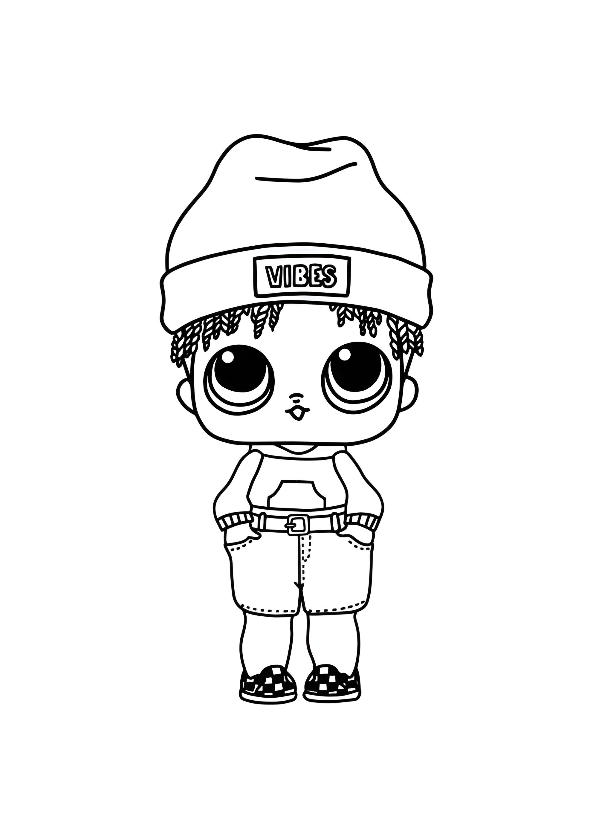 Раскраска ЛОЛ мальчик Солнышко