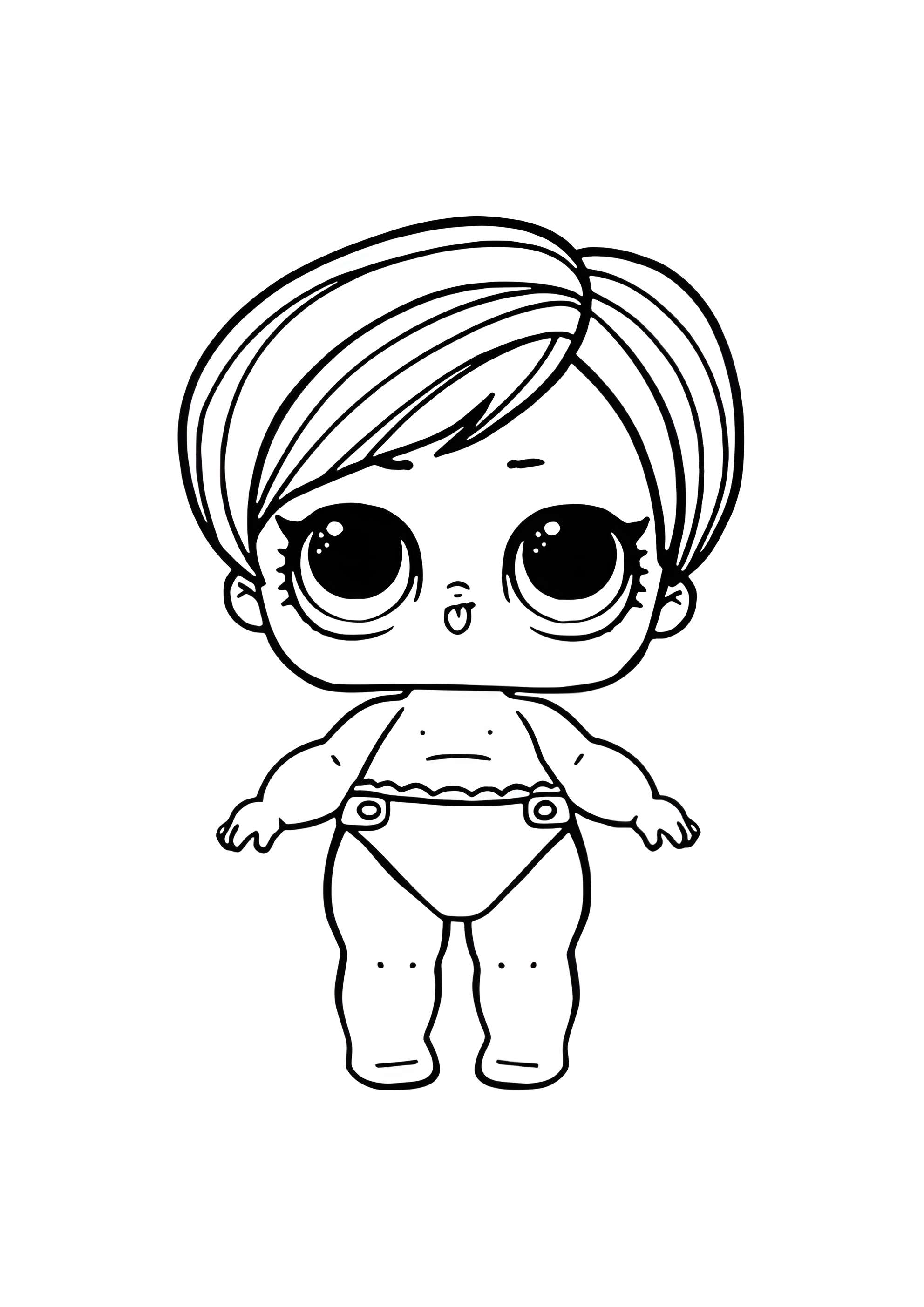 Раскраска ЛОЛ маленькая куколка Хипстер