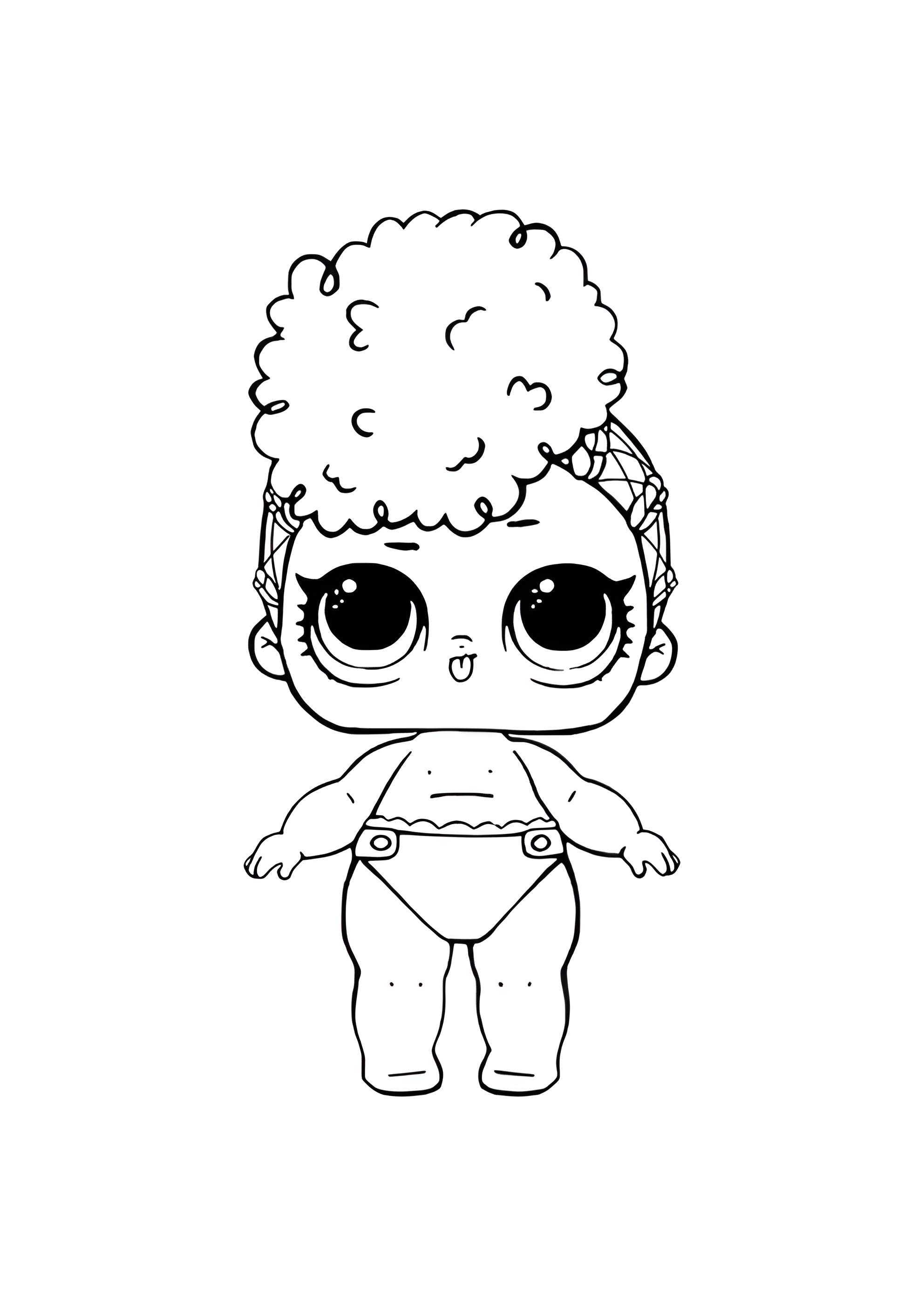 Раскраска ЛОЛ малышка Дня независимости