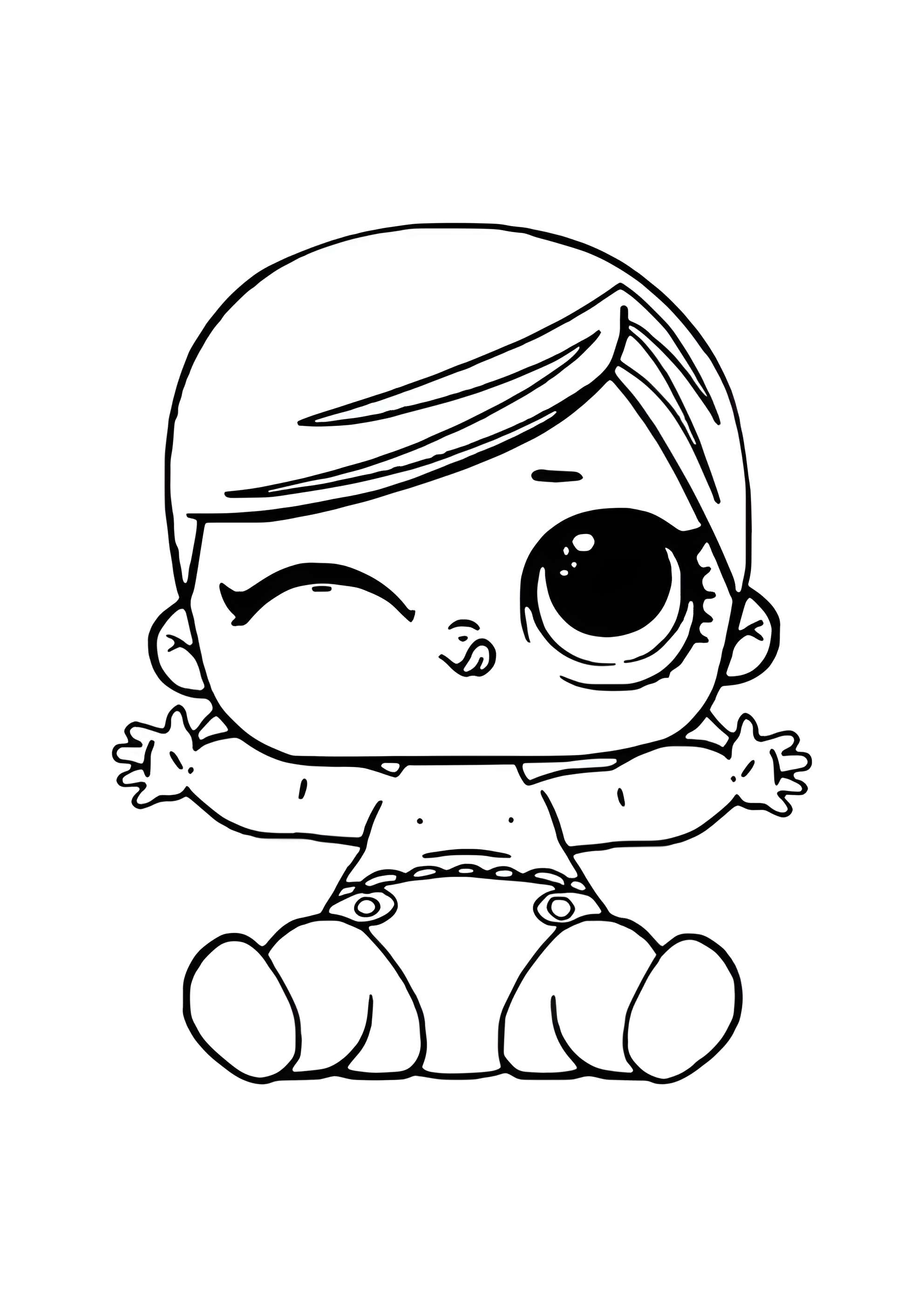 Раскраска ЛОЛ малышка Оркестр