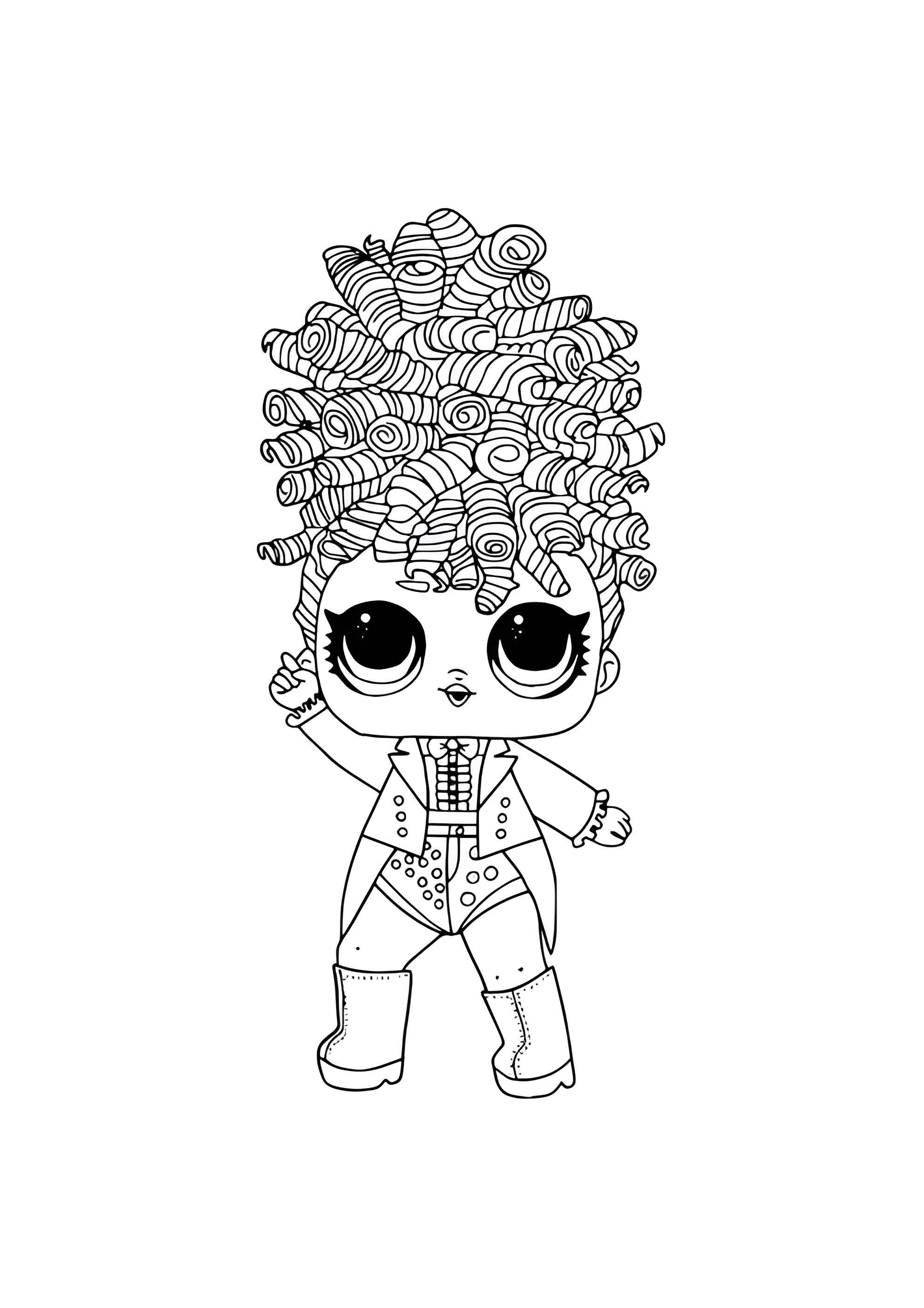 Раскраска ЛОЛ Мис Джайв