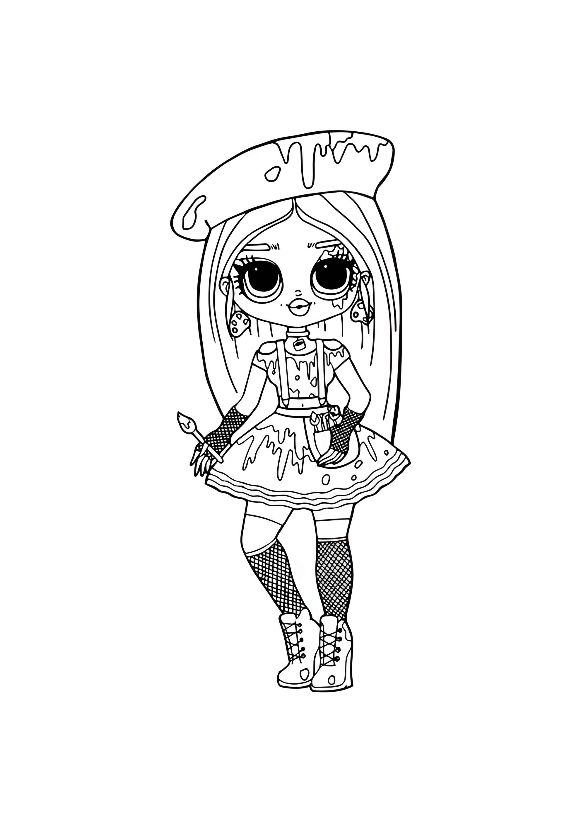 Раскраска ЛОЛ ОМГ Брызги