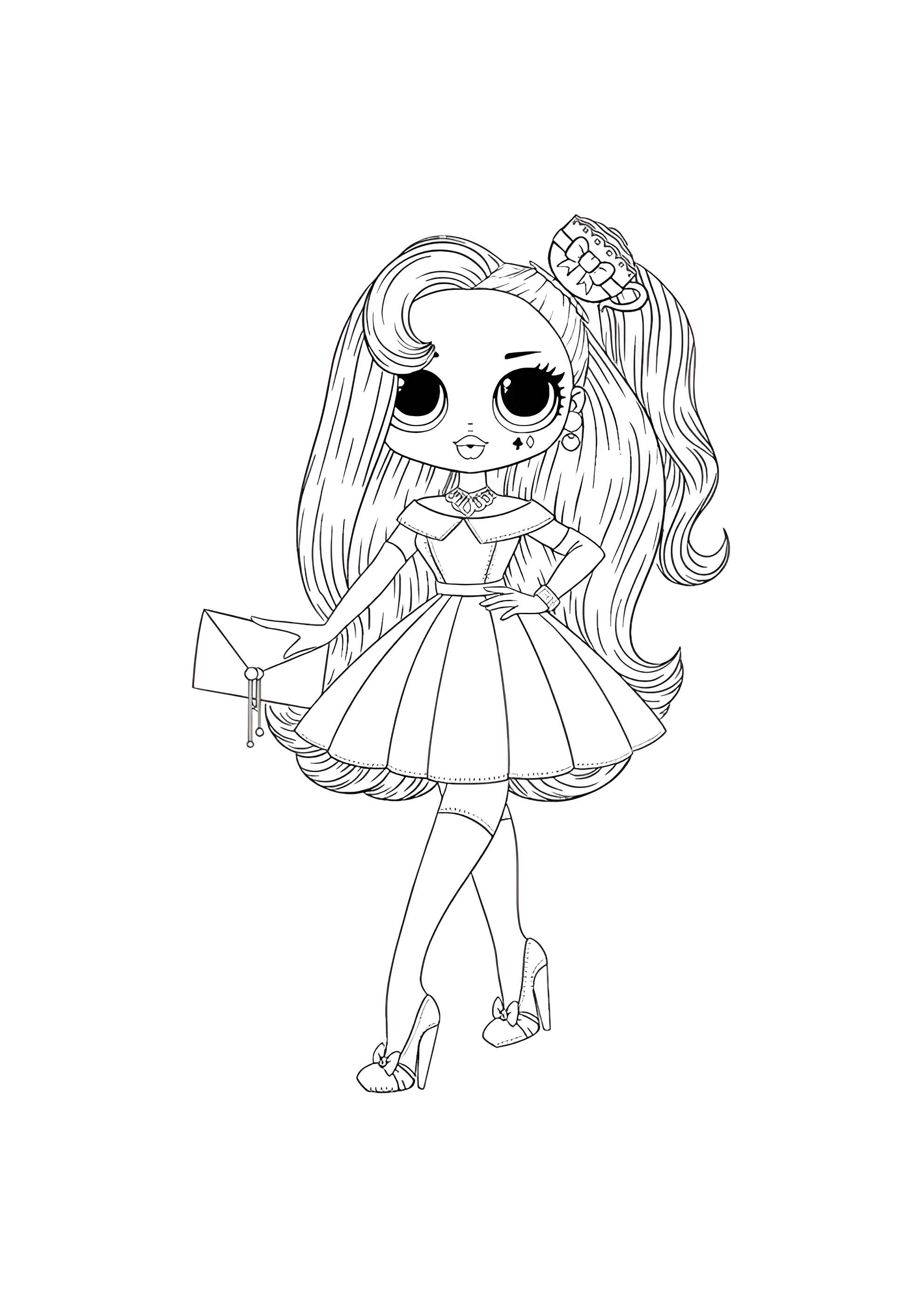 Раскраска ЛОЛ ОМГ Чаепитие