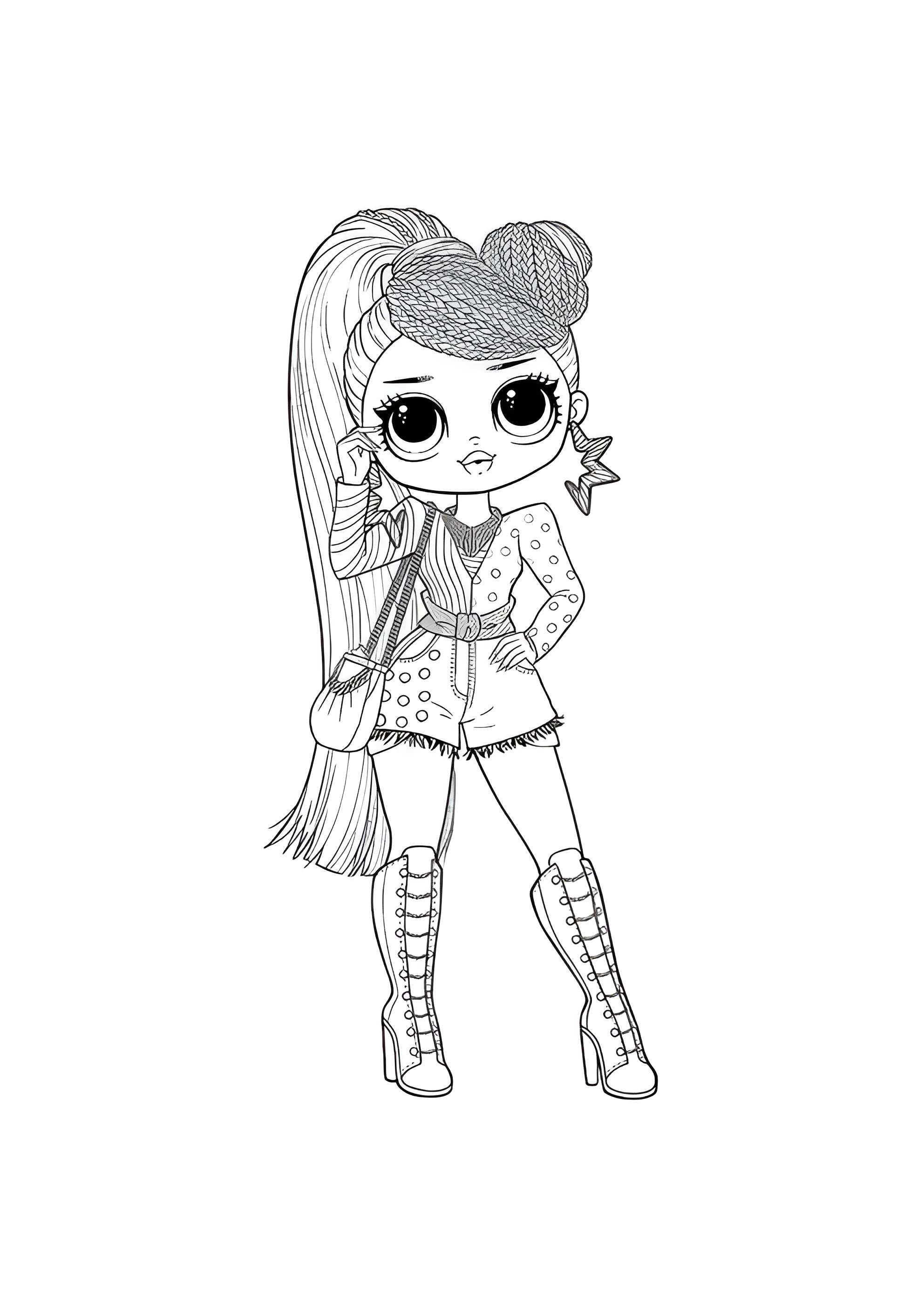 Раскраска ЛОЛ ОМГ Мисс Независимость