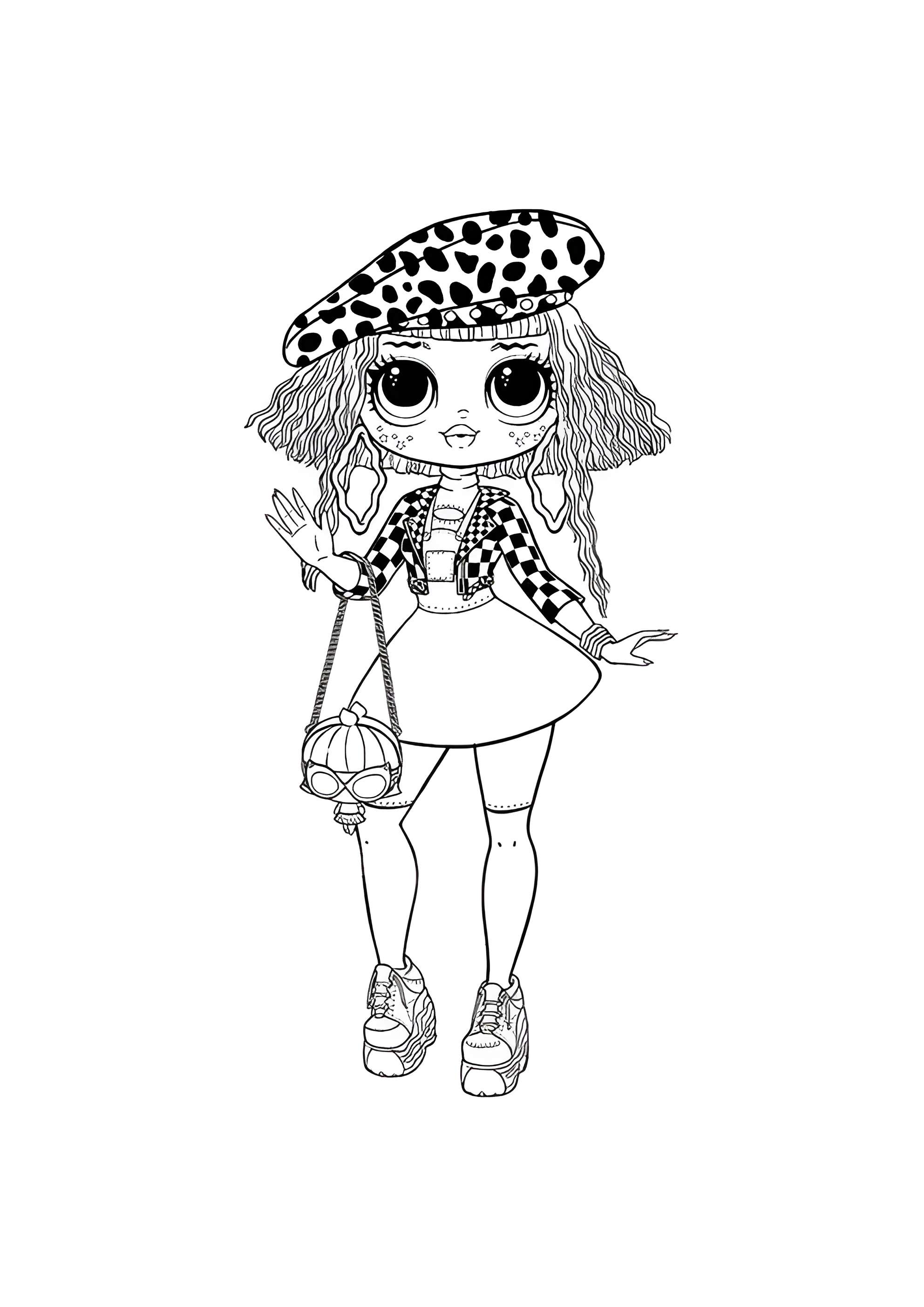 Раскраска ЛОЛ ОМГ Неонлишес