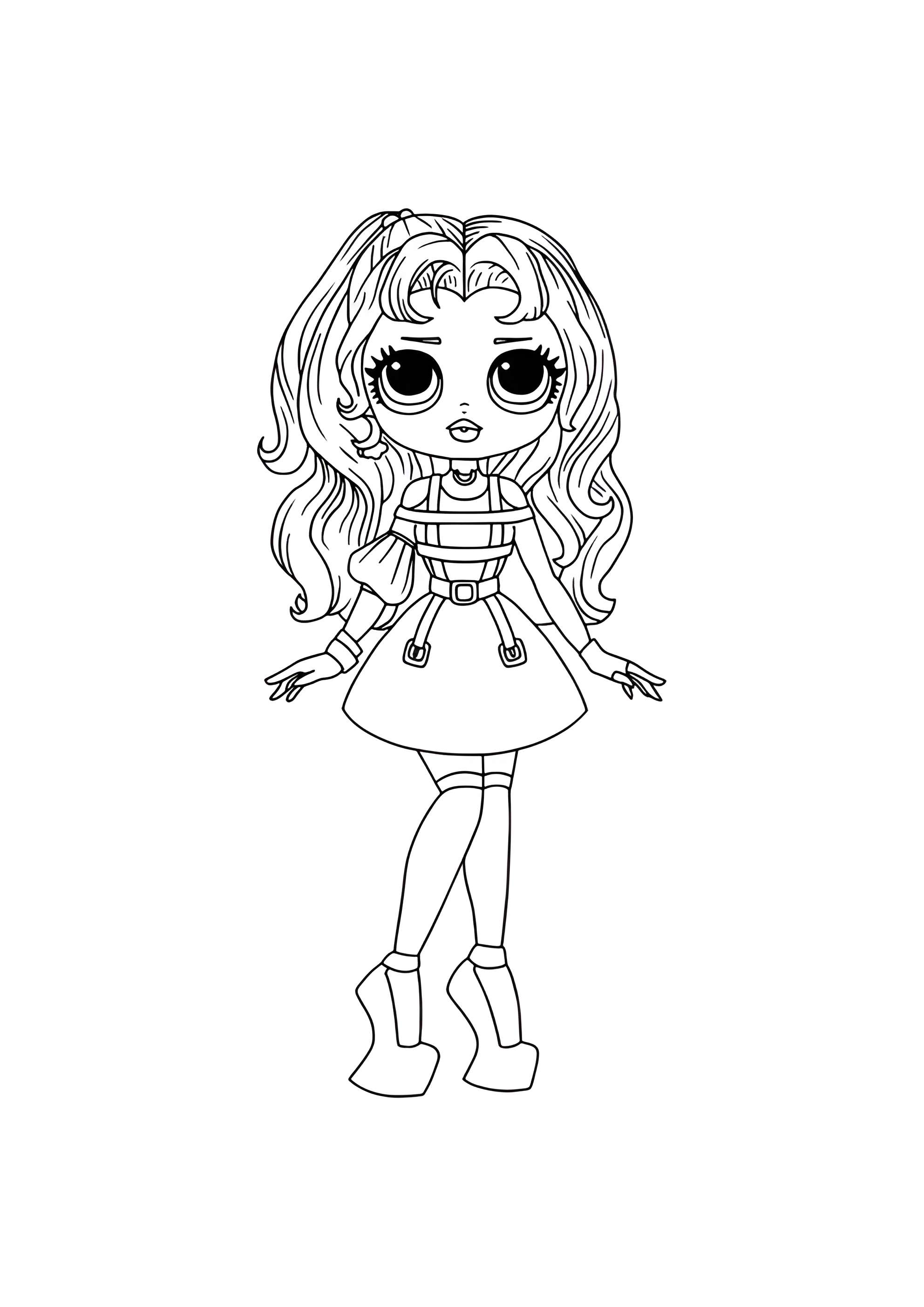 Раскраска ЛОЛ ОМГ старшая сестра Сумерки