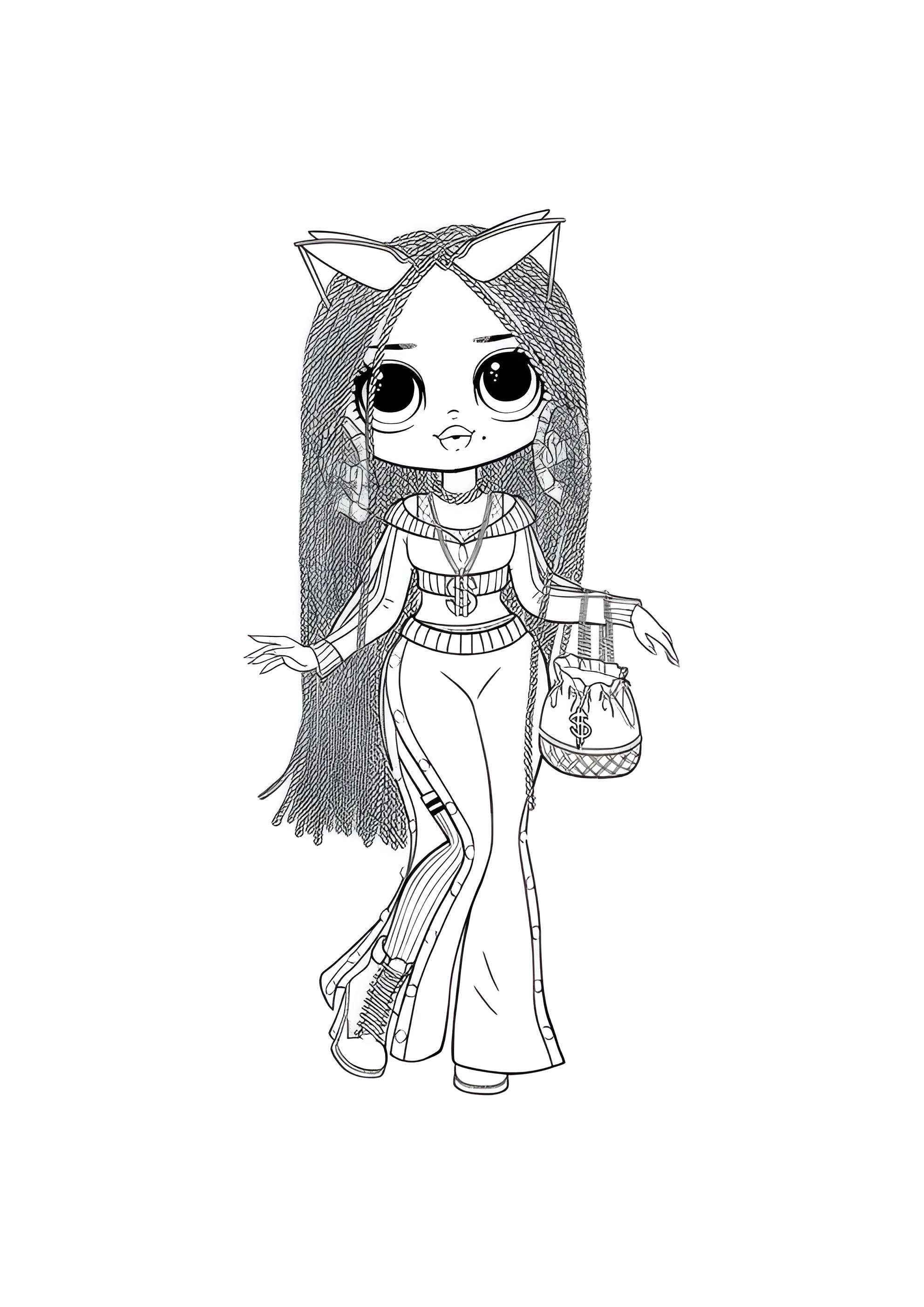 Раскраска ЛОЛ ОМГ Свэг