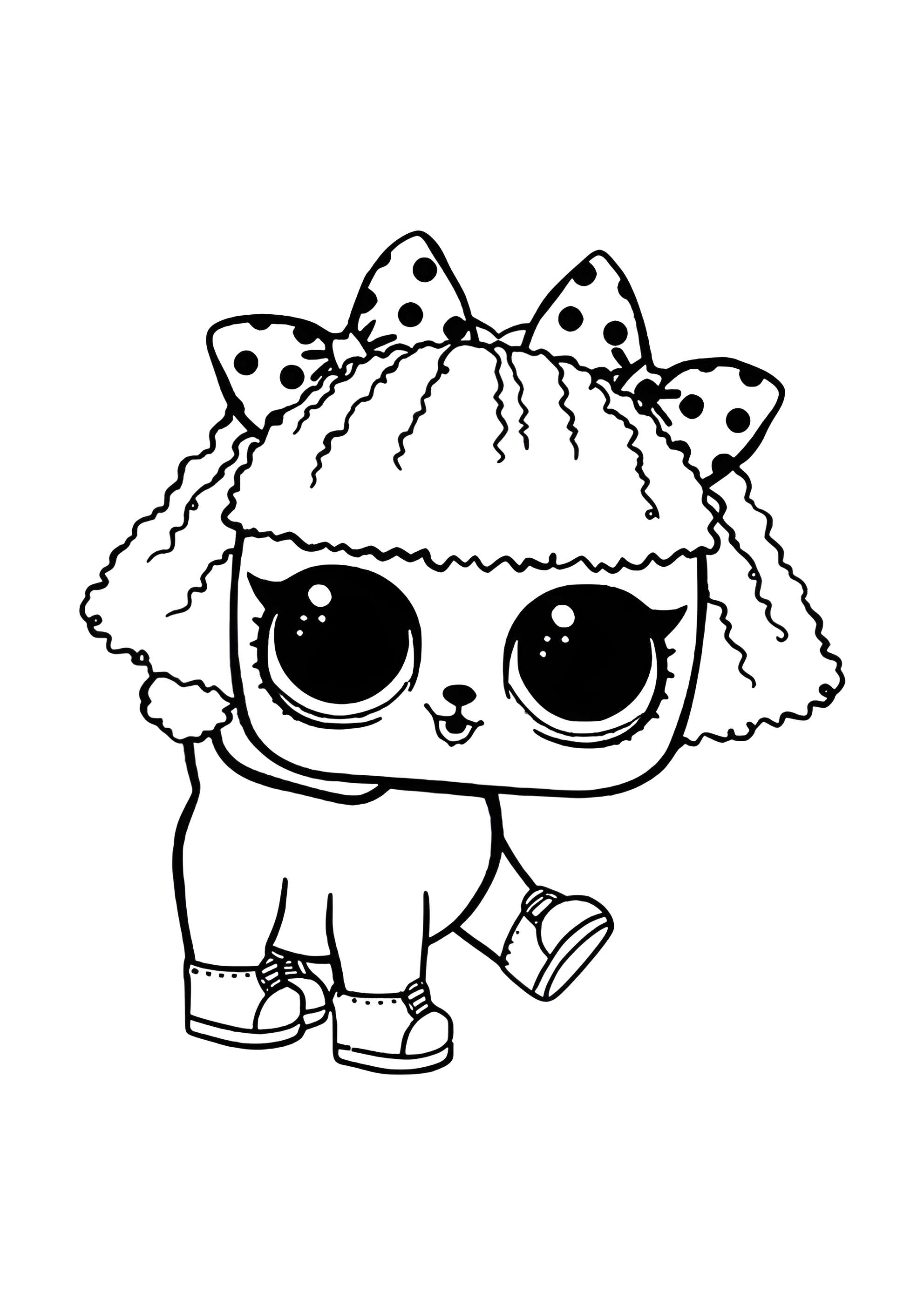 Раскраска ЛОЛ петс Пупсик