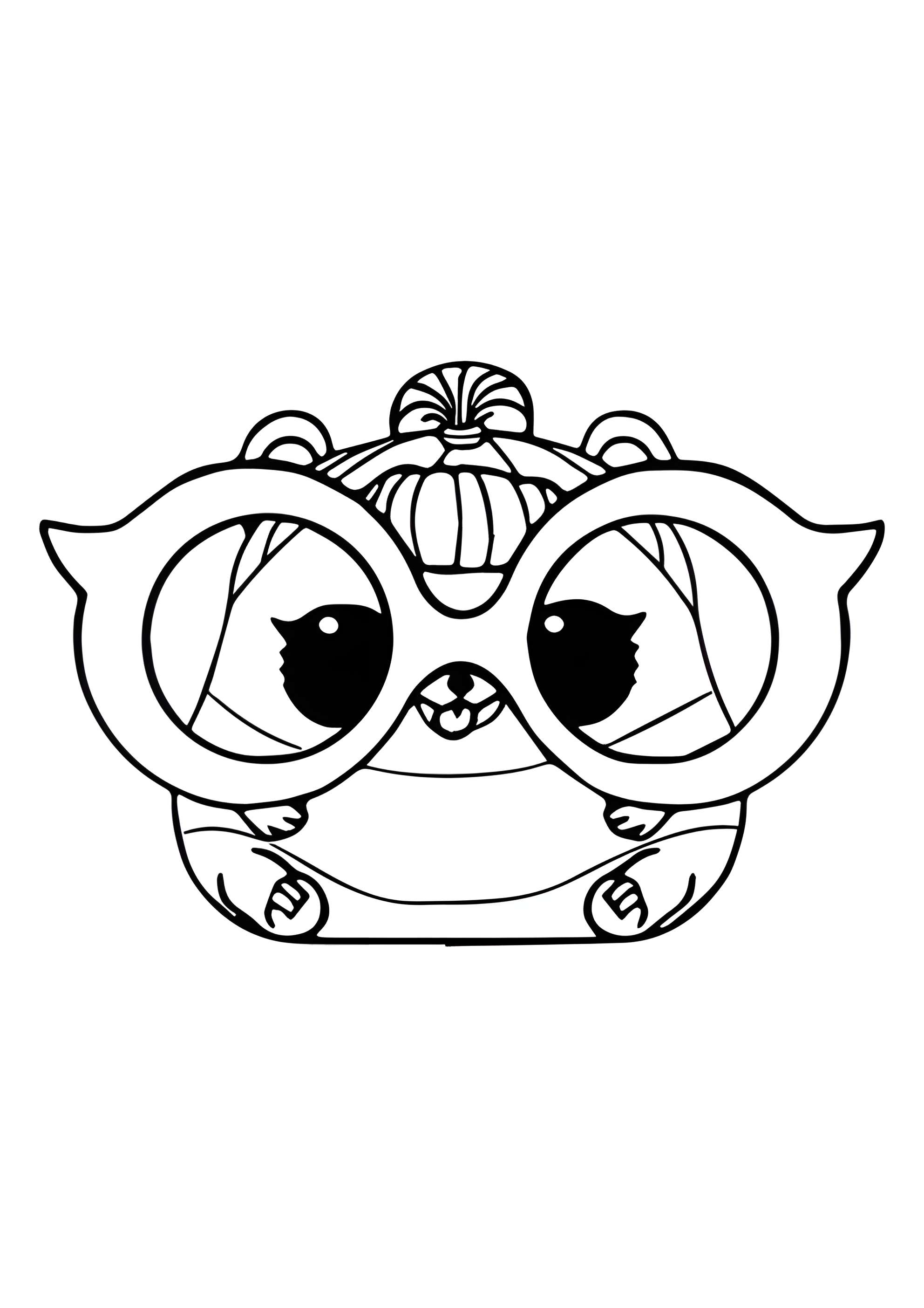 Раскраска ЛОЛ питомец Хомячок