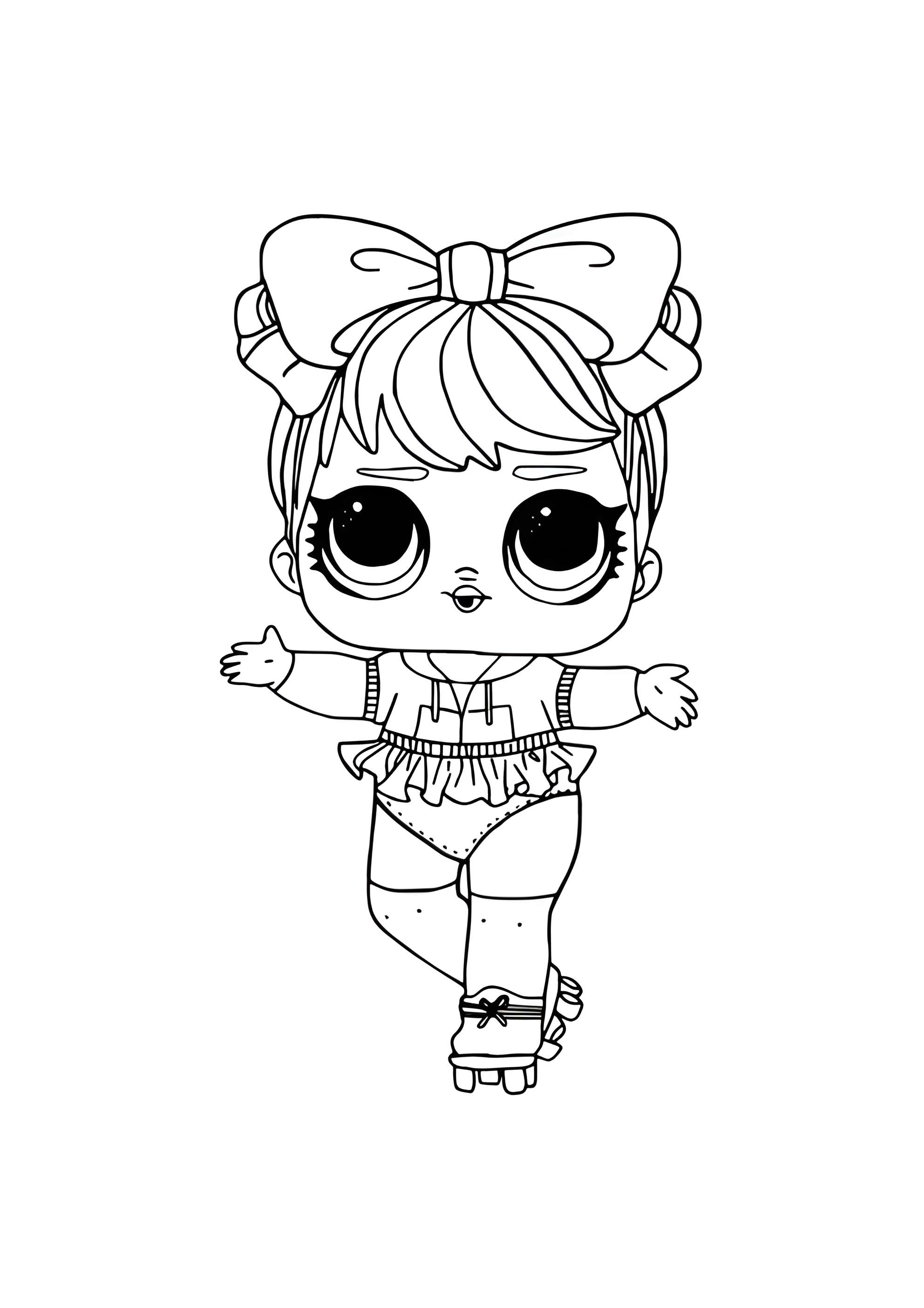 Раскраска ЛОЛ сестричка Рассвет