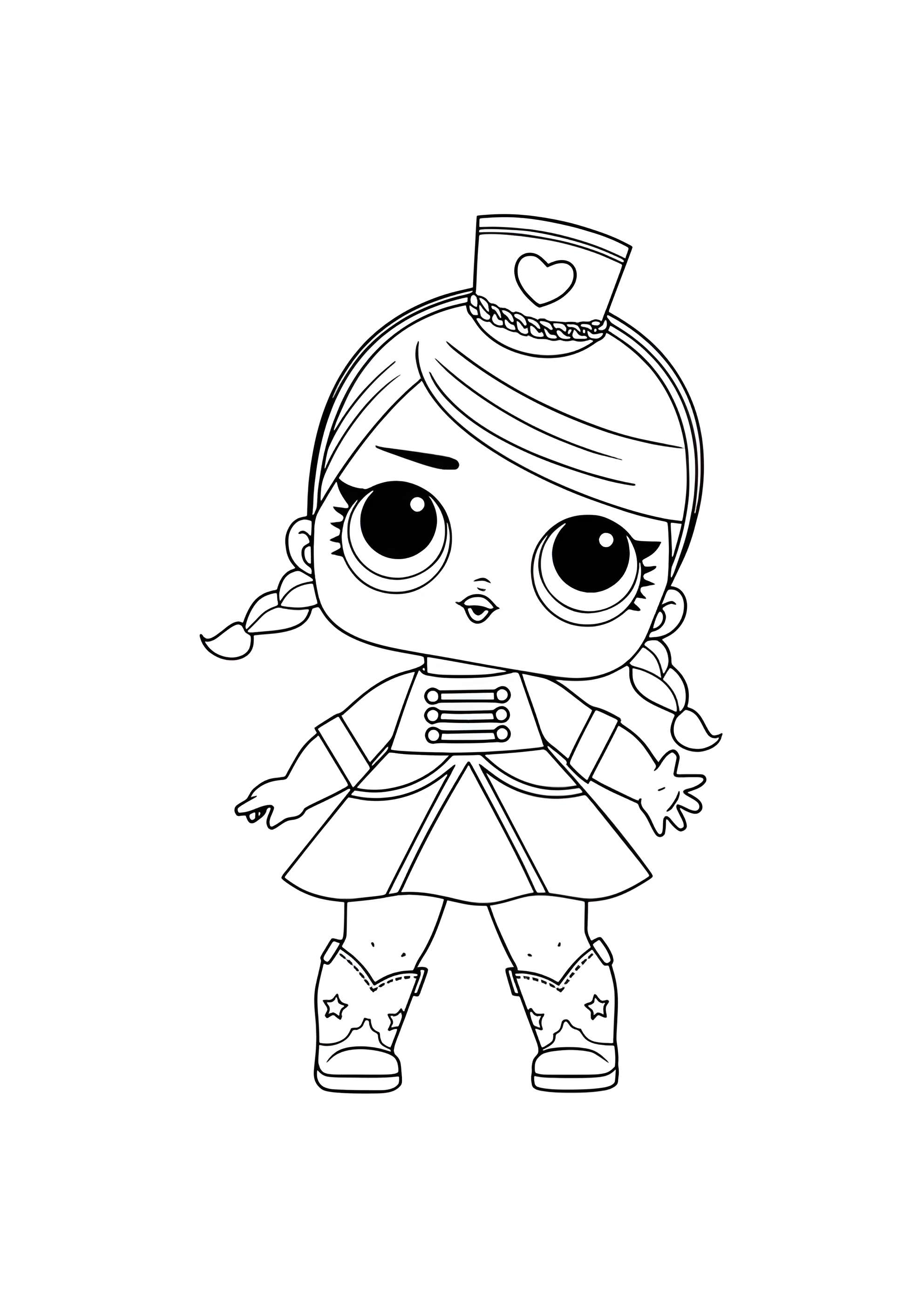 Раскраска ЛОЛ сестрёнка Мажоретка