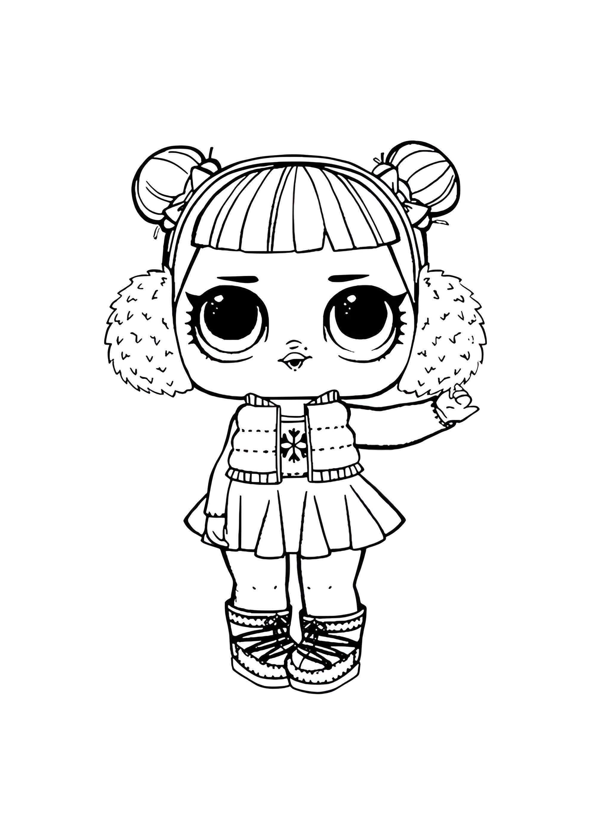 Раскраска ЛОЛ Снежный Ангел