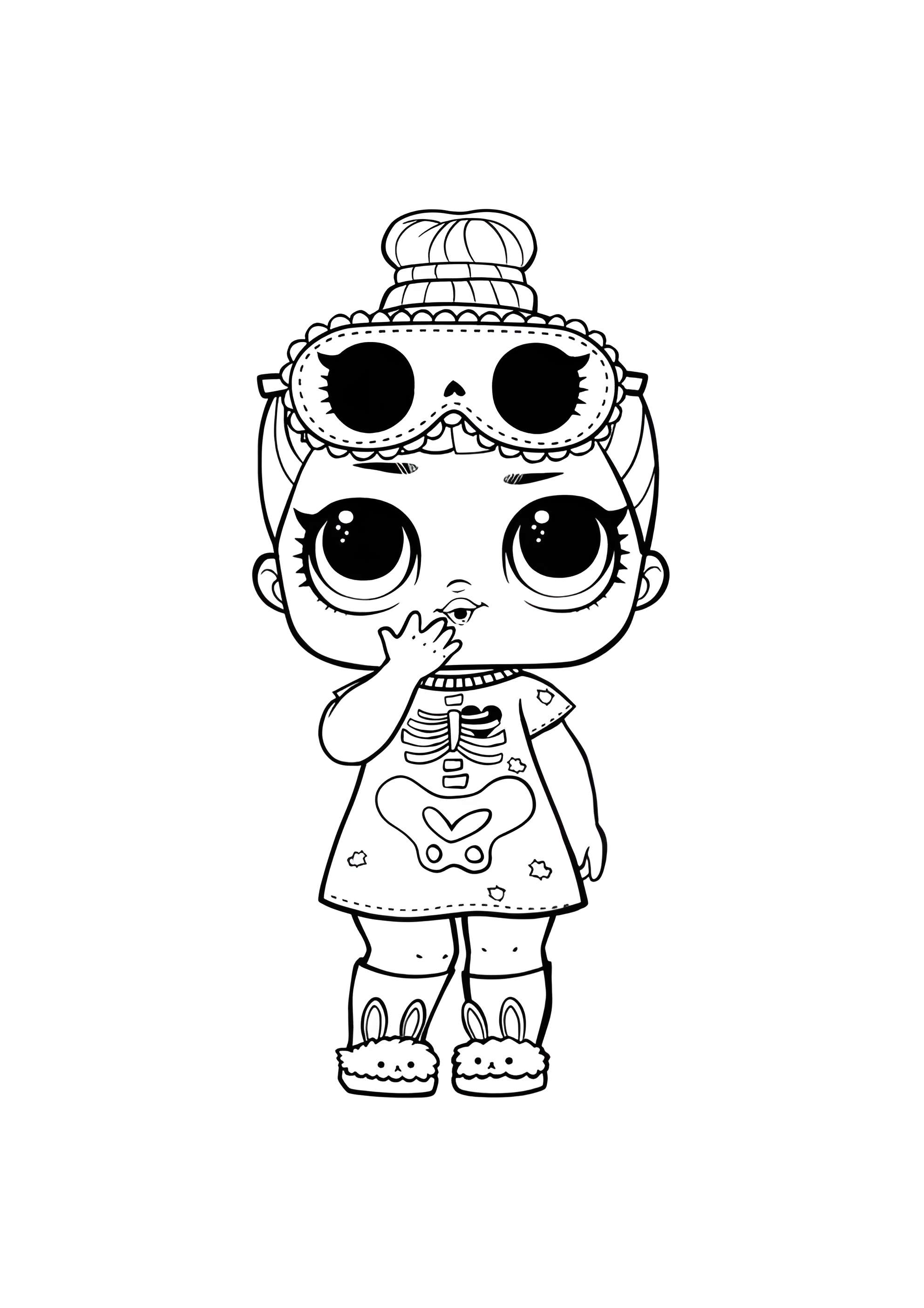 Раскраска ЛОЛ Сонные косточки