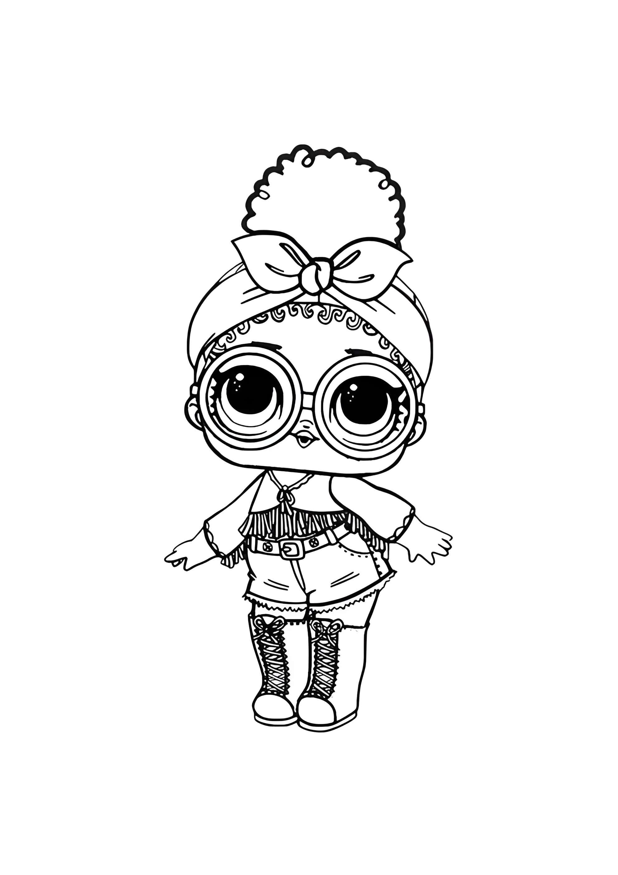 Раскраска ЛОЛ старшая сестрёнка Фокси